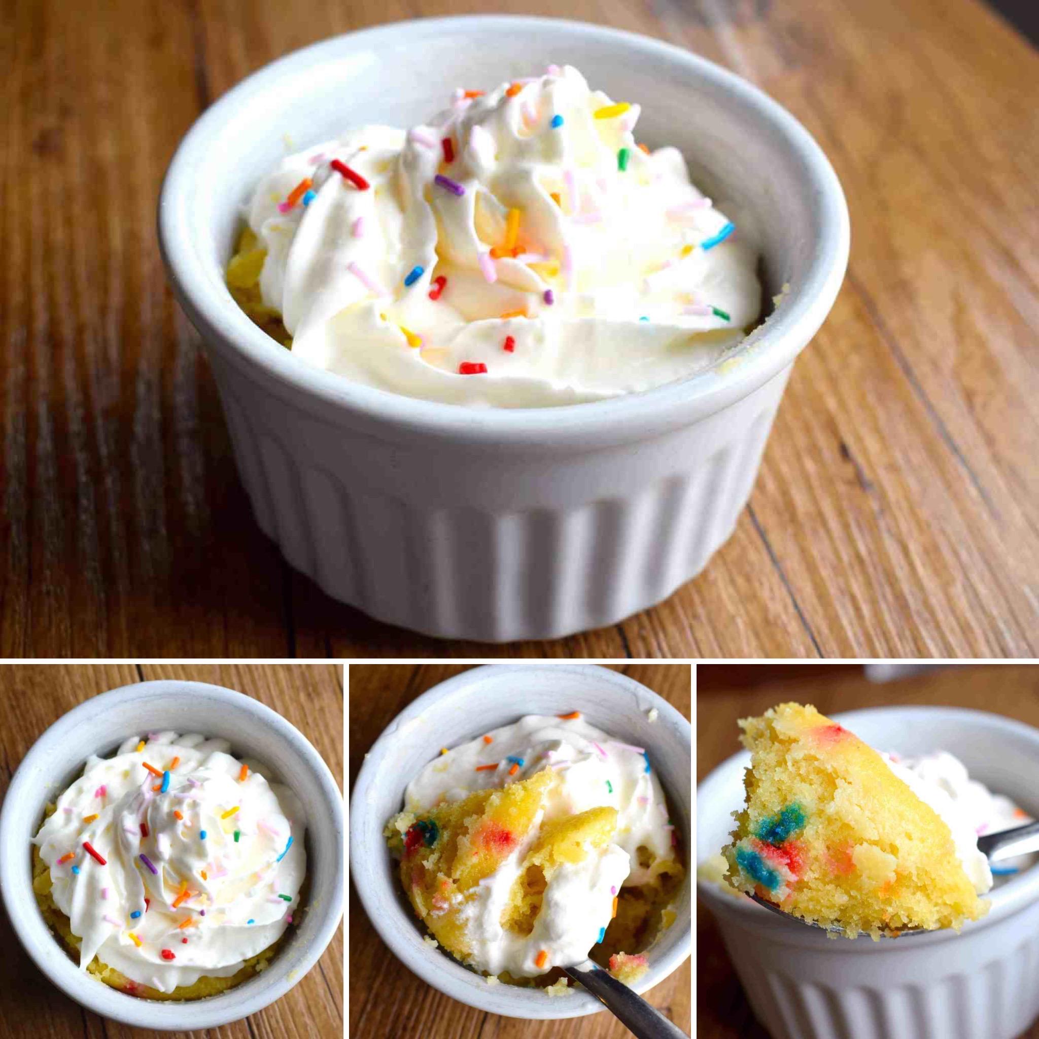Keto Funfetti Mug Cake r/ketorecipes
