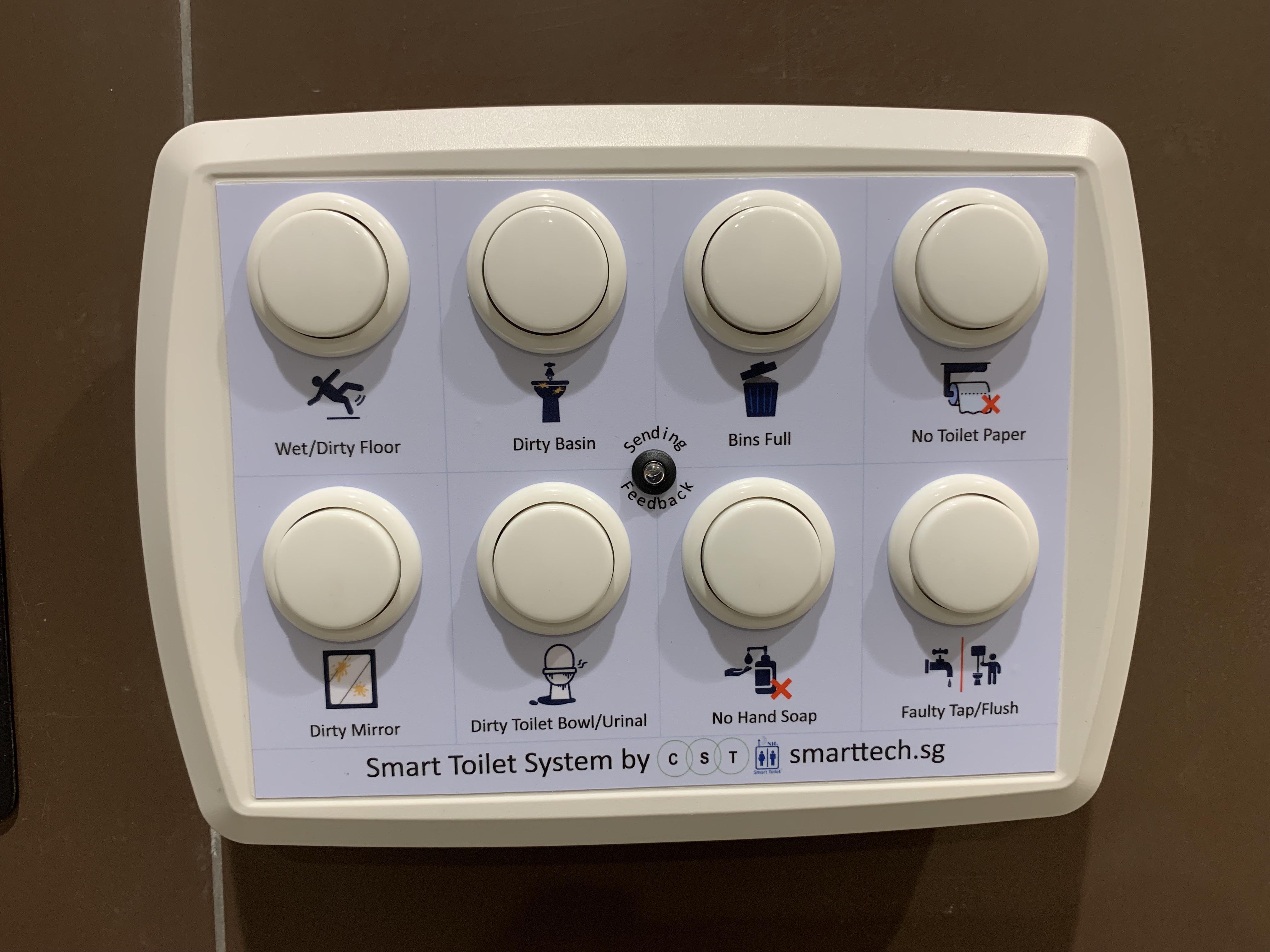 Interesting toilet feedback system I found at mayflower station r