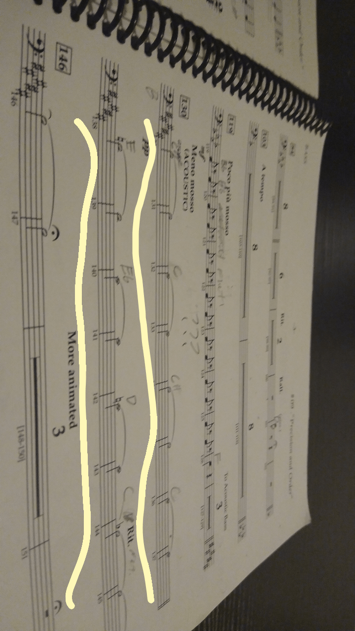 Guys I'm transposing bass part for bass and I can't get the