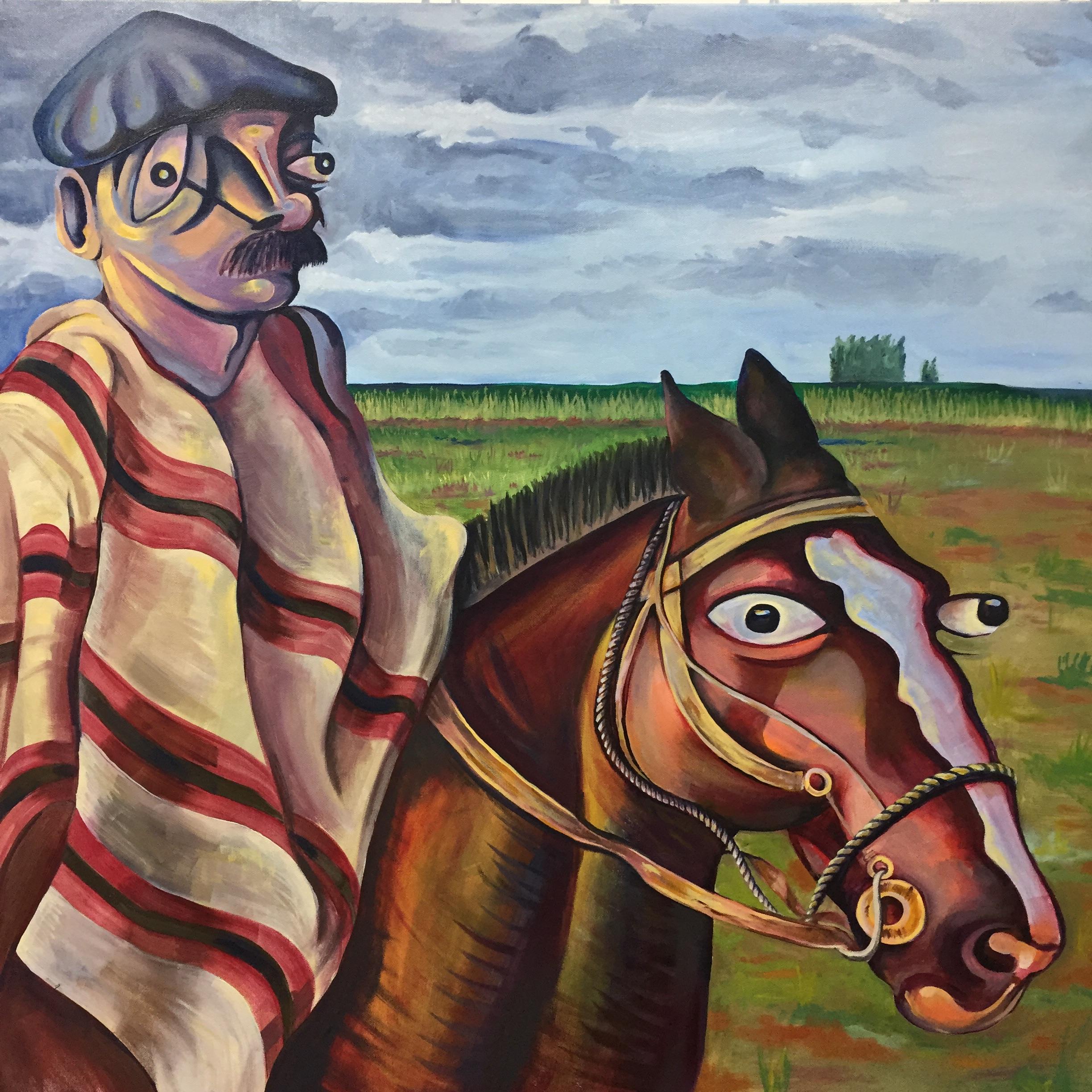 Uruguayan Gaucho (30x30) r/painting