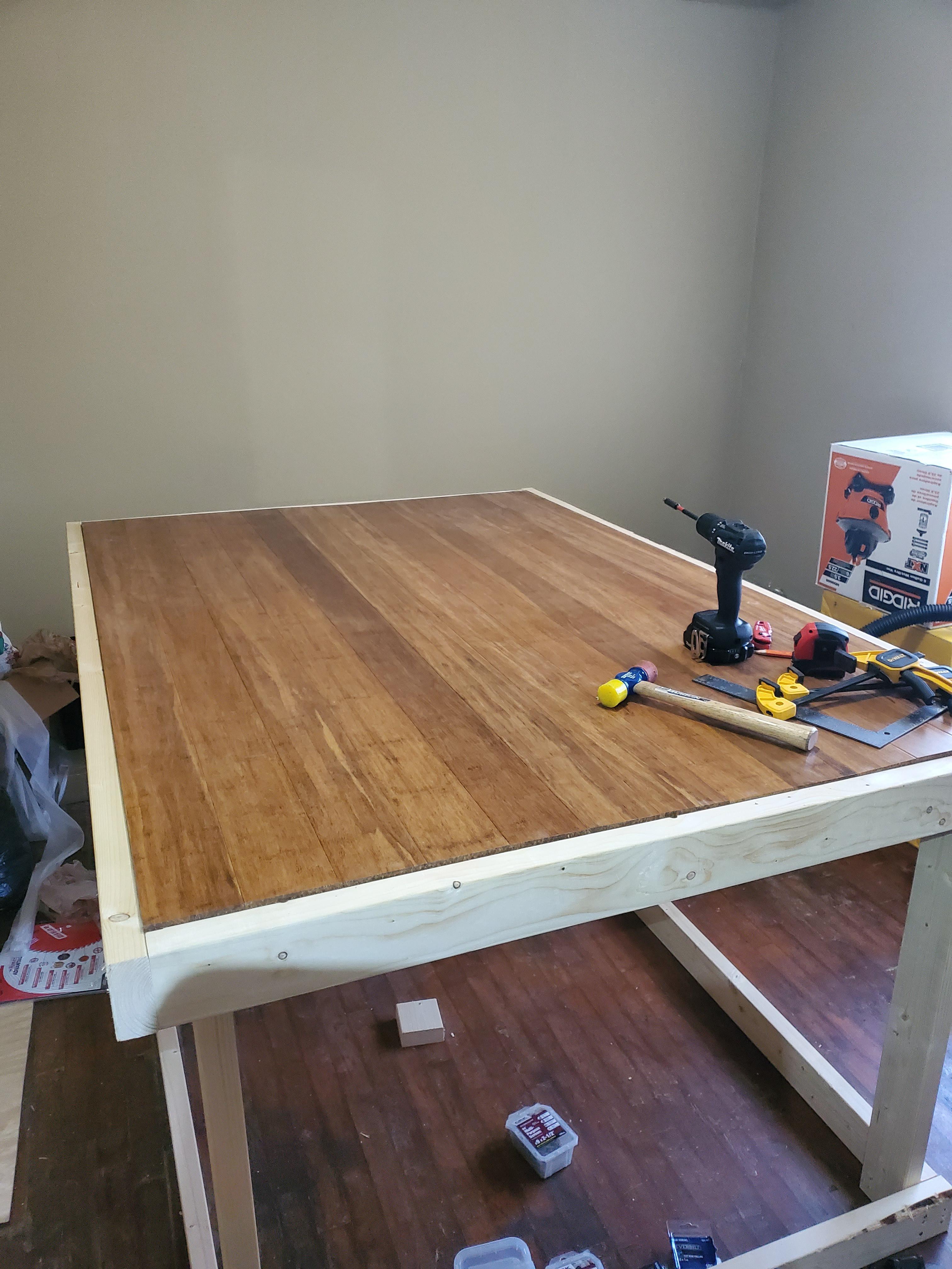Bamboo flooring workbench r/Carpentry