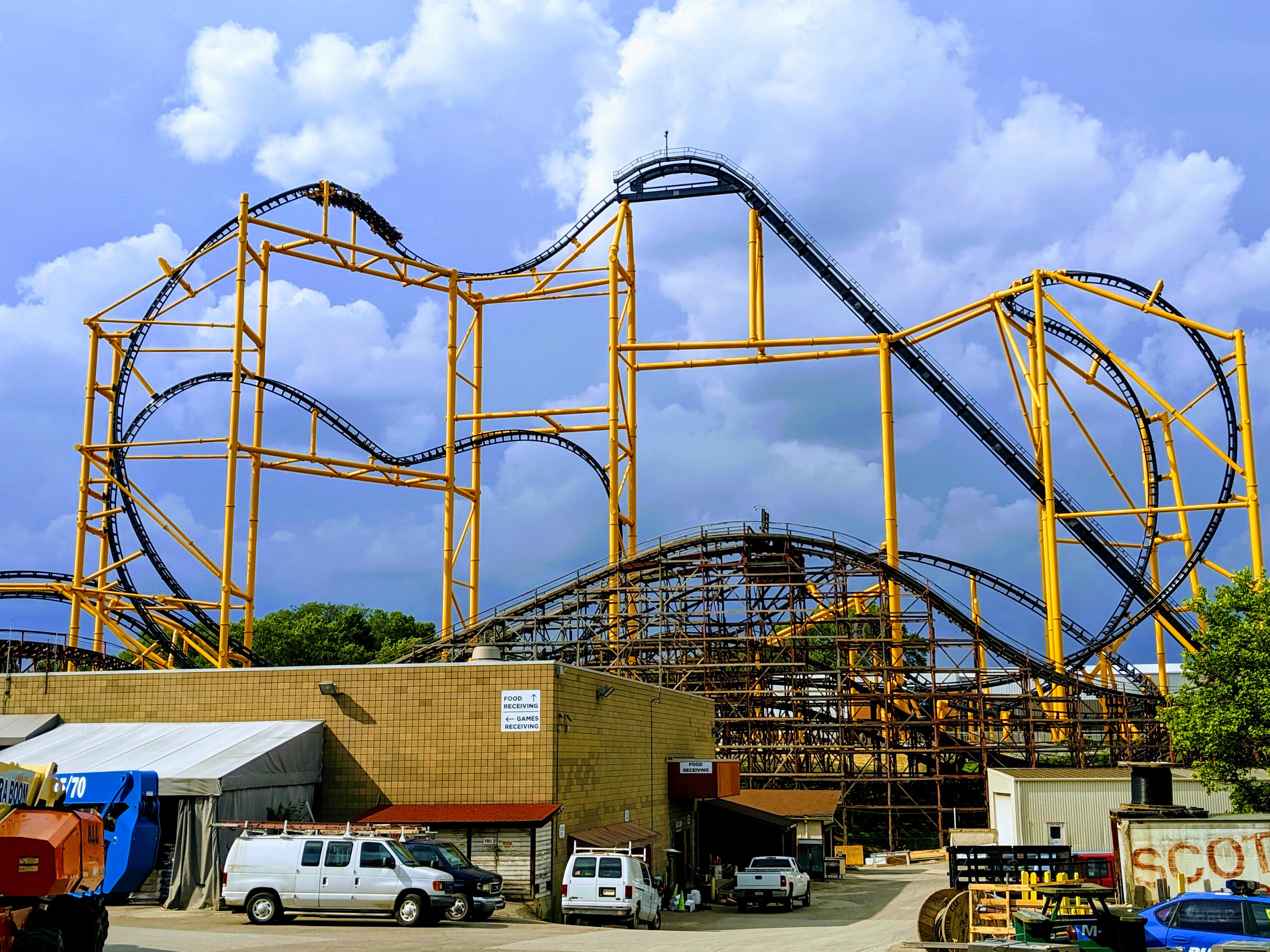 [Steel Curtain & RACER] Kennywood from the backlot. r/rollercoasters
