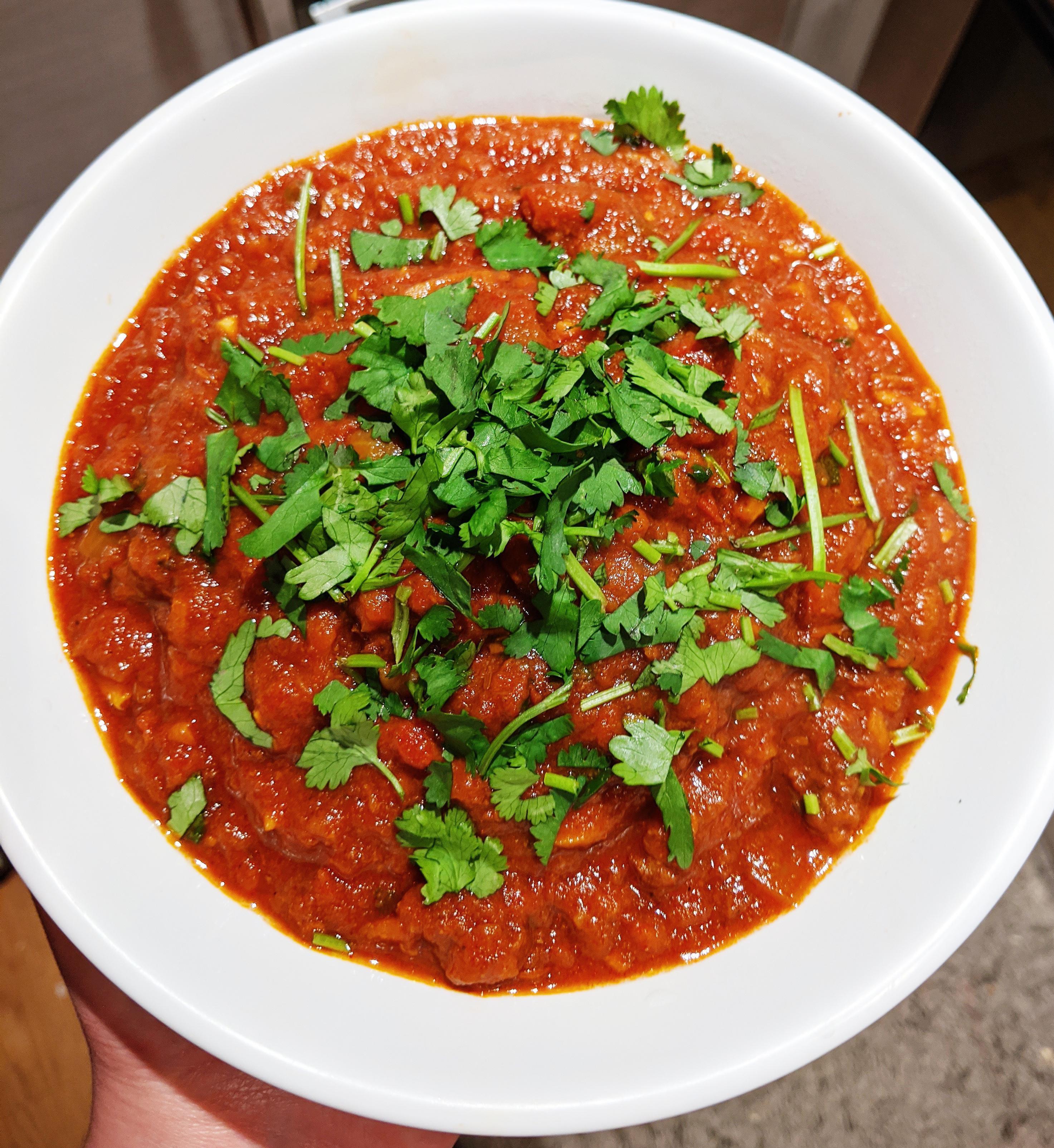 [Homemade] Slow cooked beef Madras r/food