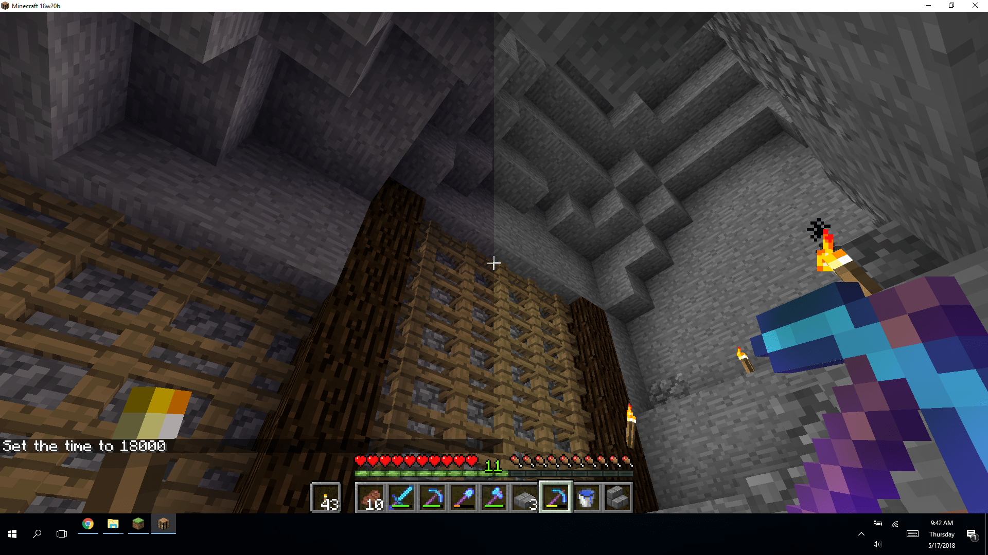 Day/Night Cycle happening in caves!?! r/Minecraft