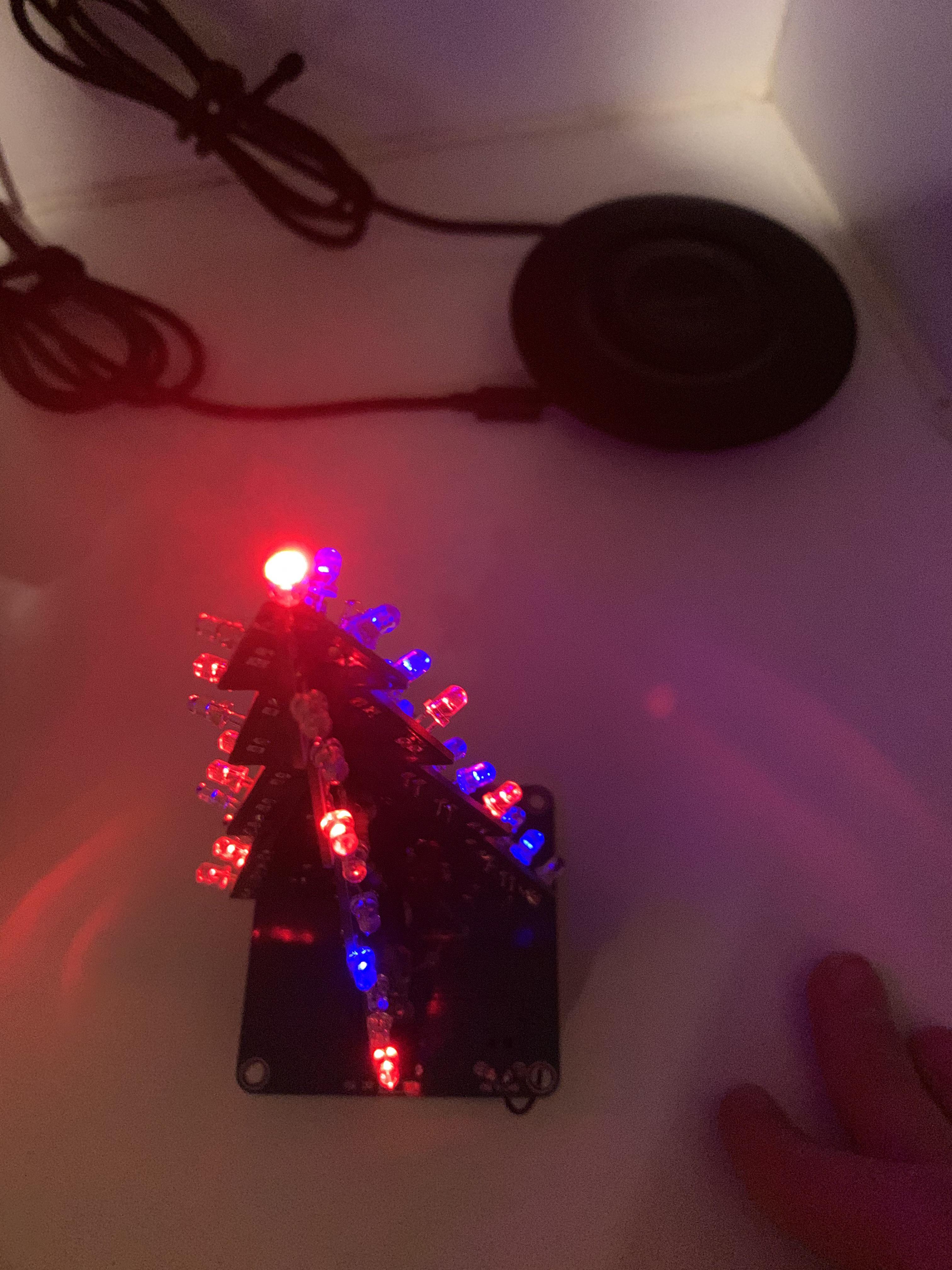 Did a little Christmas tree project (I know half the lights are out, I