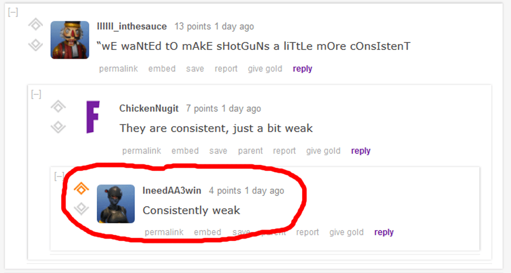 When the Epic staff uses reddit r/FortNiteBR