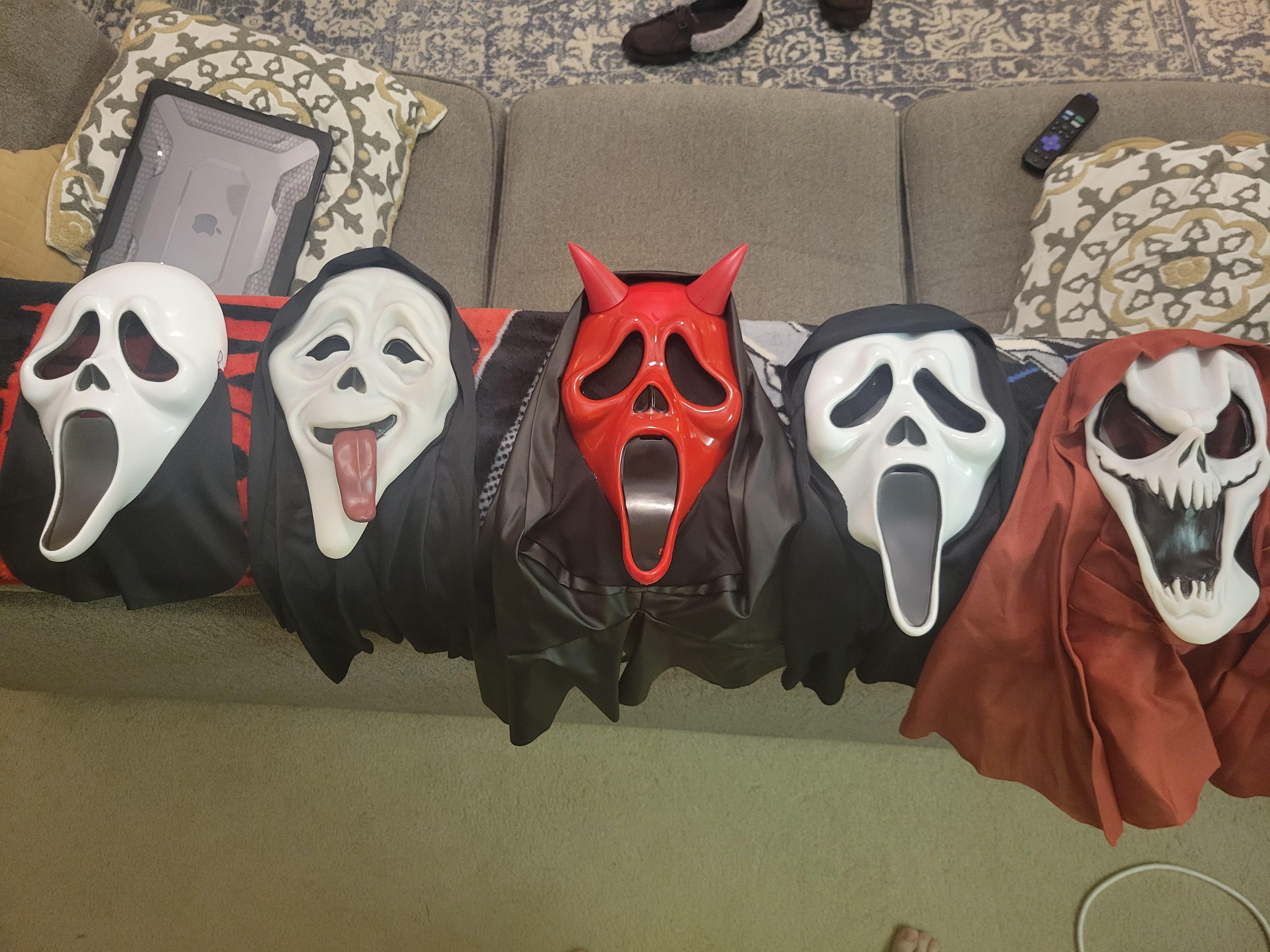 Recently started a Ghostface Mask collection!! Any tips on where I can