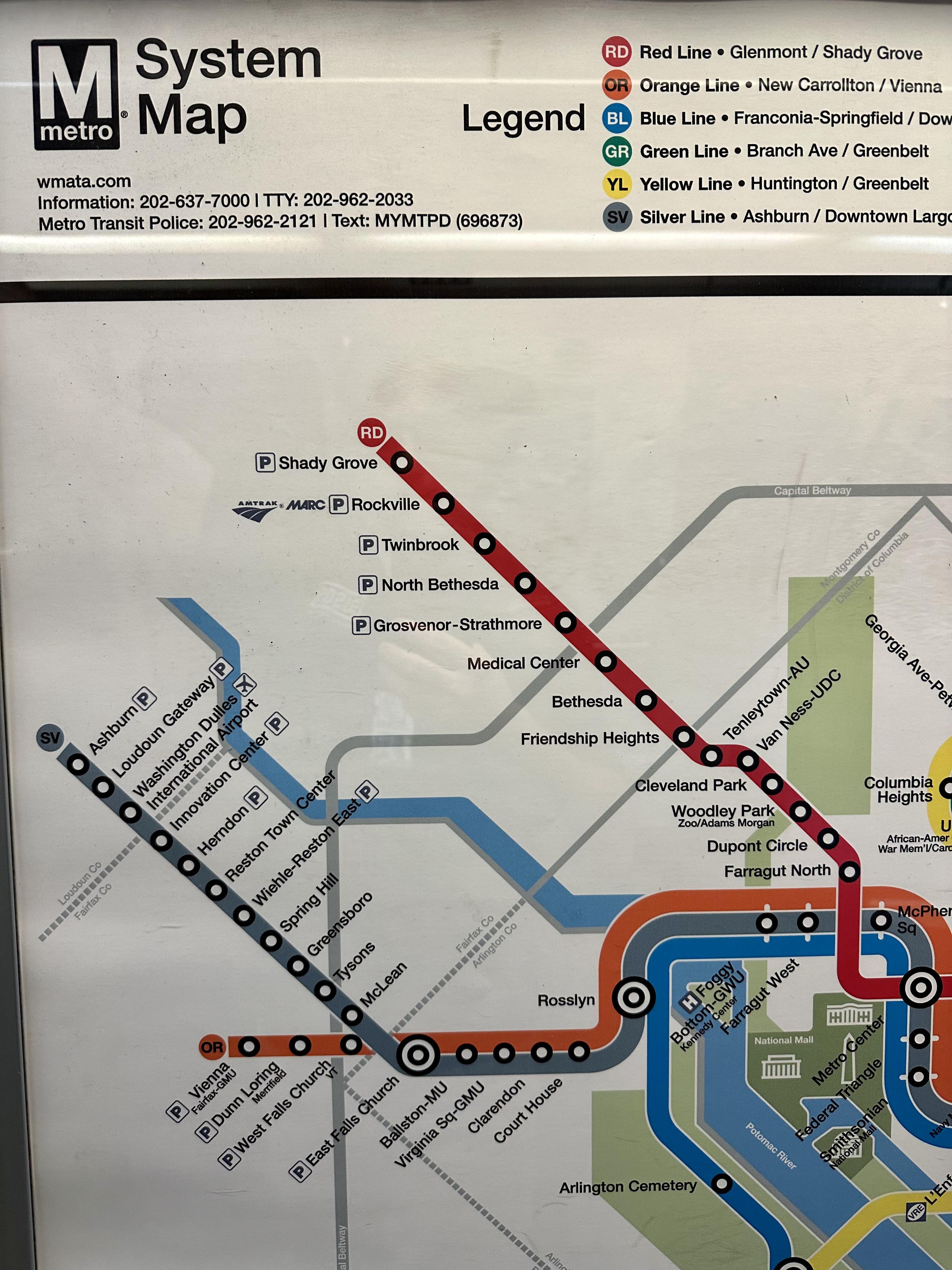 Silver Line Metro Map
