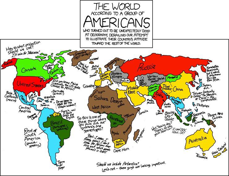 The World According to a Group of Americans (Credit Randal Munroe) r