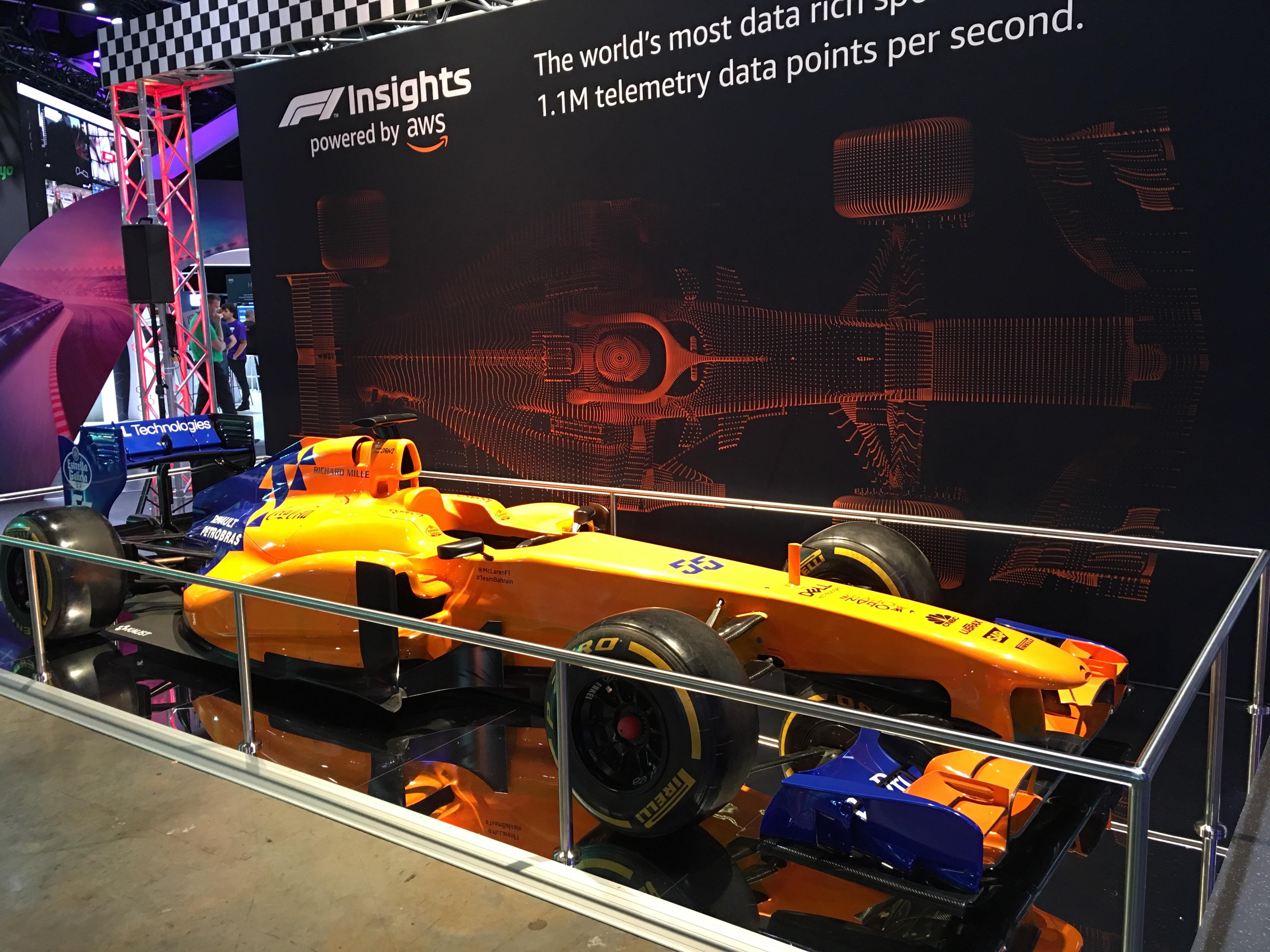 Nice surprise st the AWS Conference in Sydney. Carlos Sainz McLaren