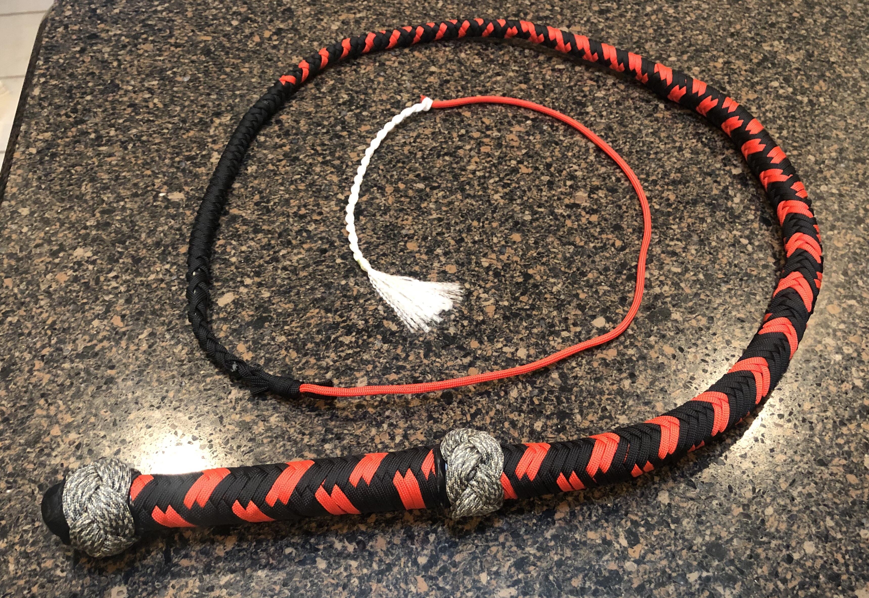 First ever using paracord. Far from perfect. Learned a lot. Definitely