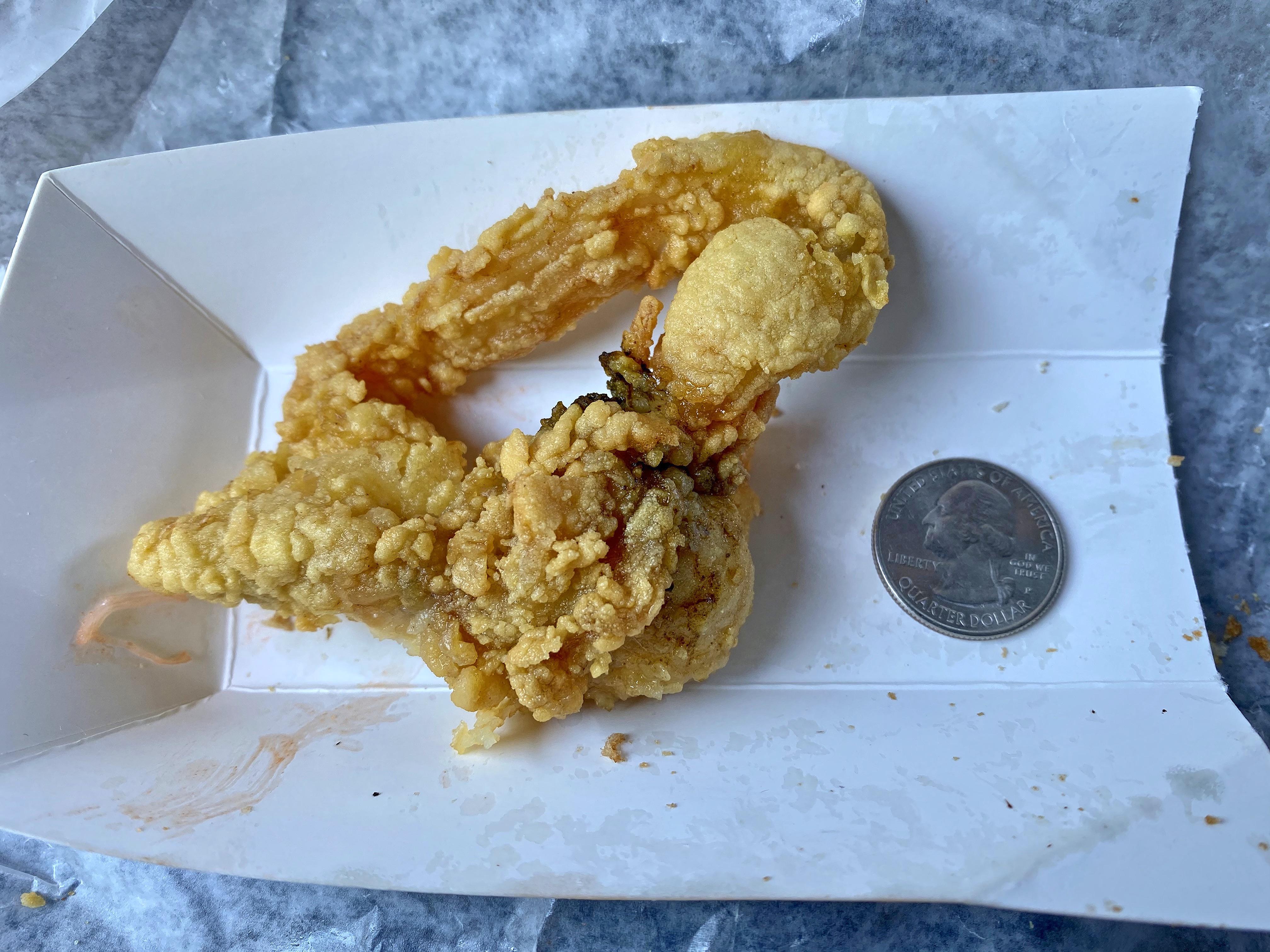 Big Belly Clam from the Clam Box of Ipswich That’s a quarter for