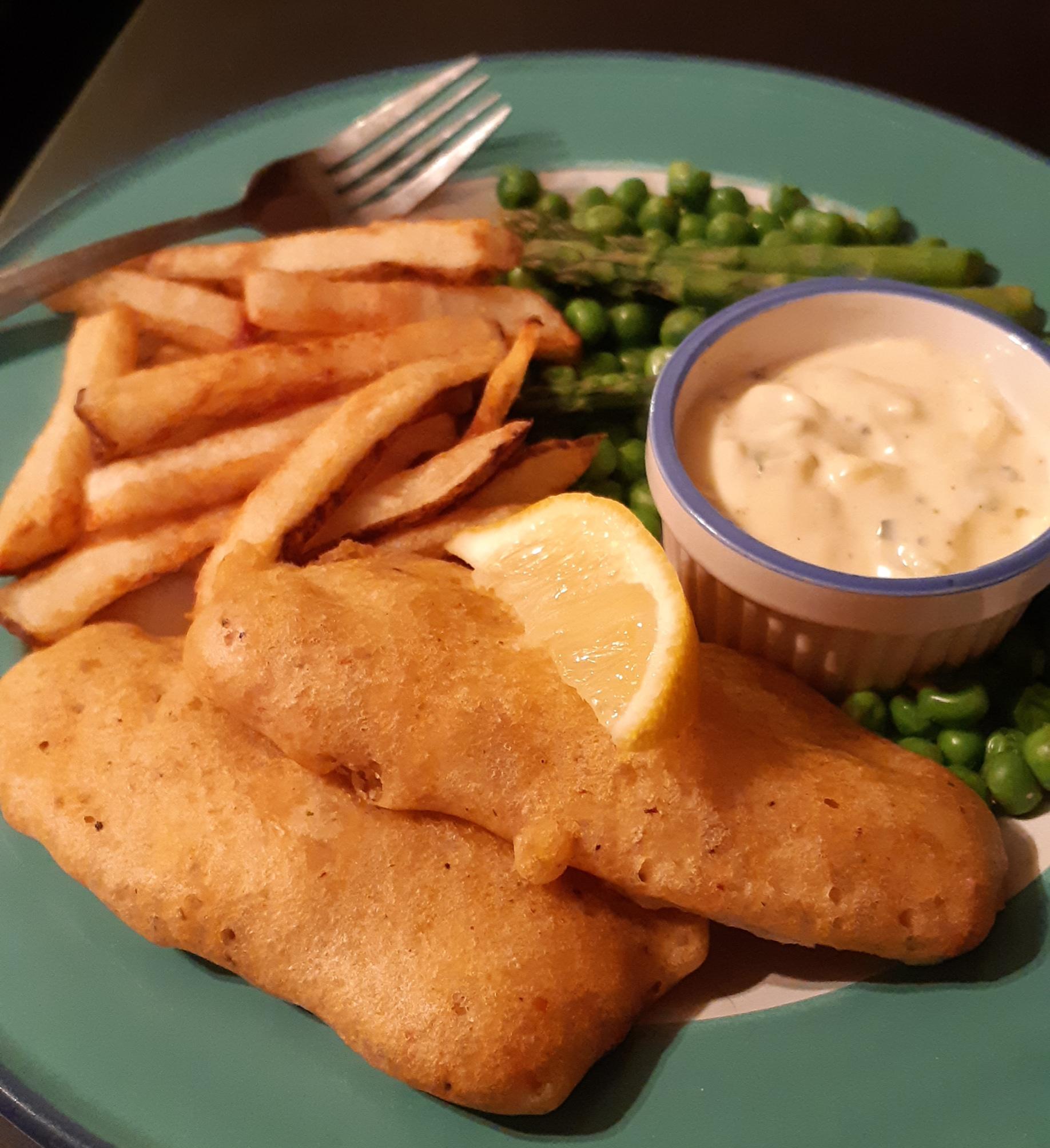 Beer battered fysh & chips! 🐟🍟🌱 (Recipes for the fillets, batter, and