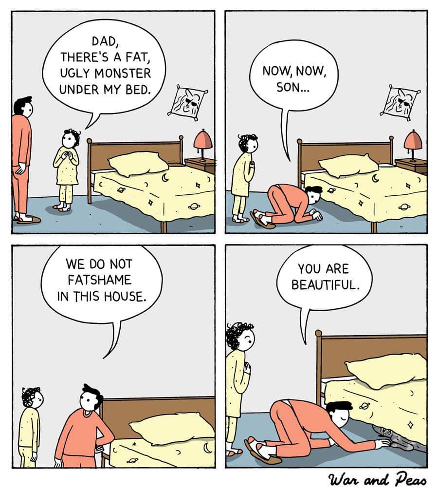 There's a monster under the bed wholesomememes