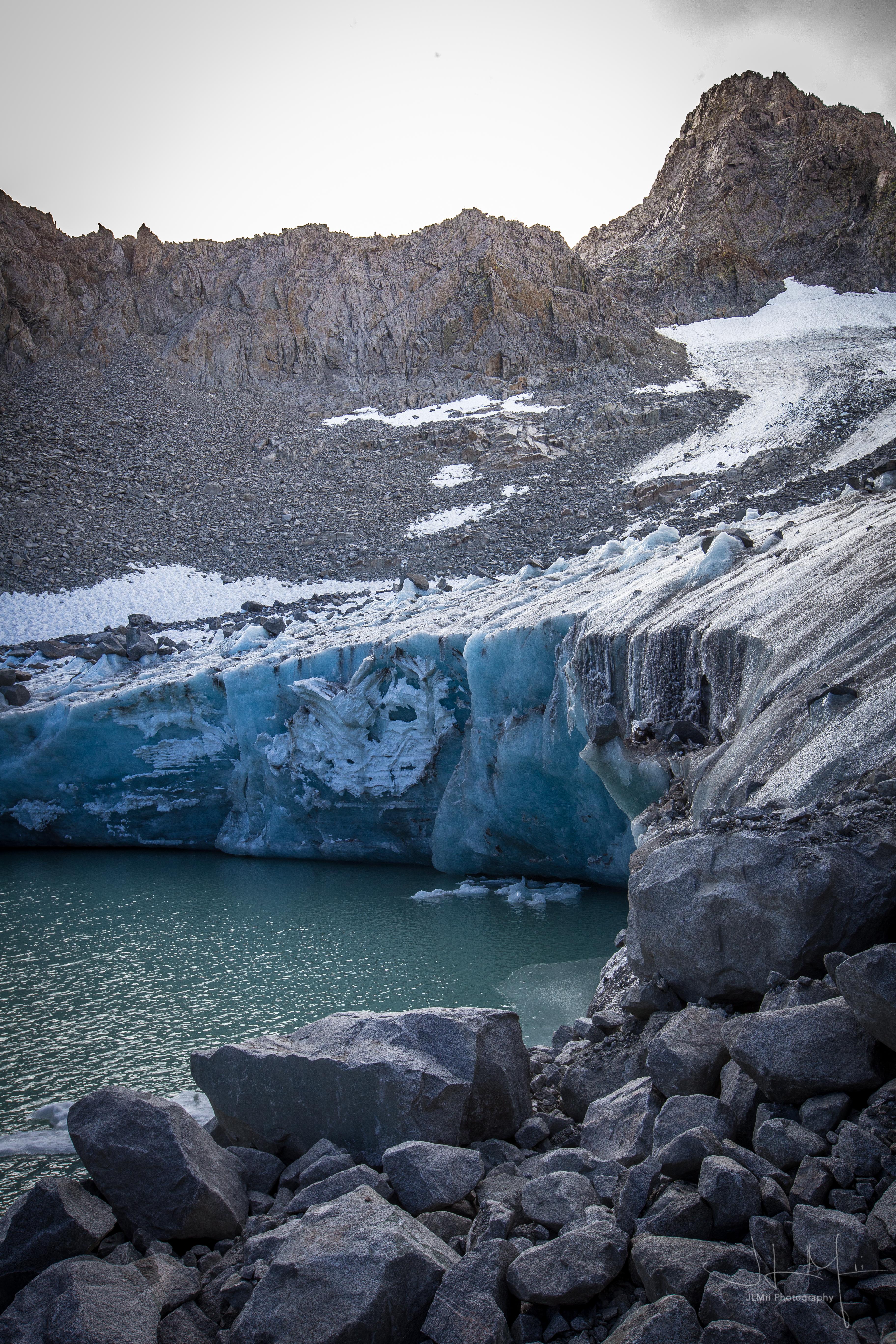 The dwindling Palisade Glacier (and Mt. Sill) Eastern Sierra Nevada