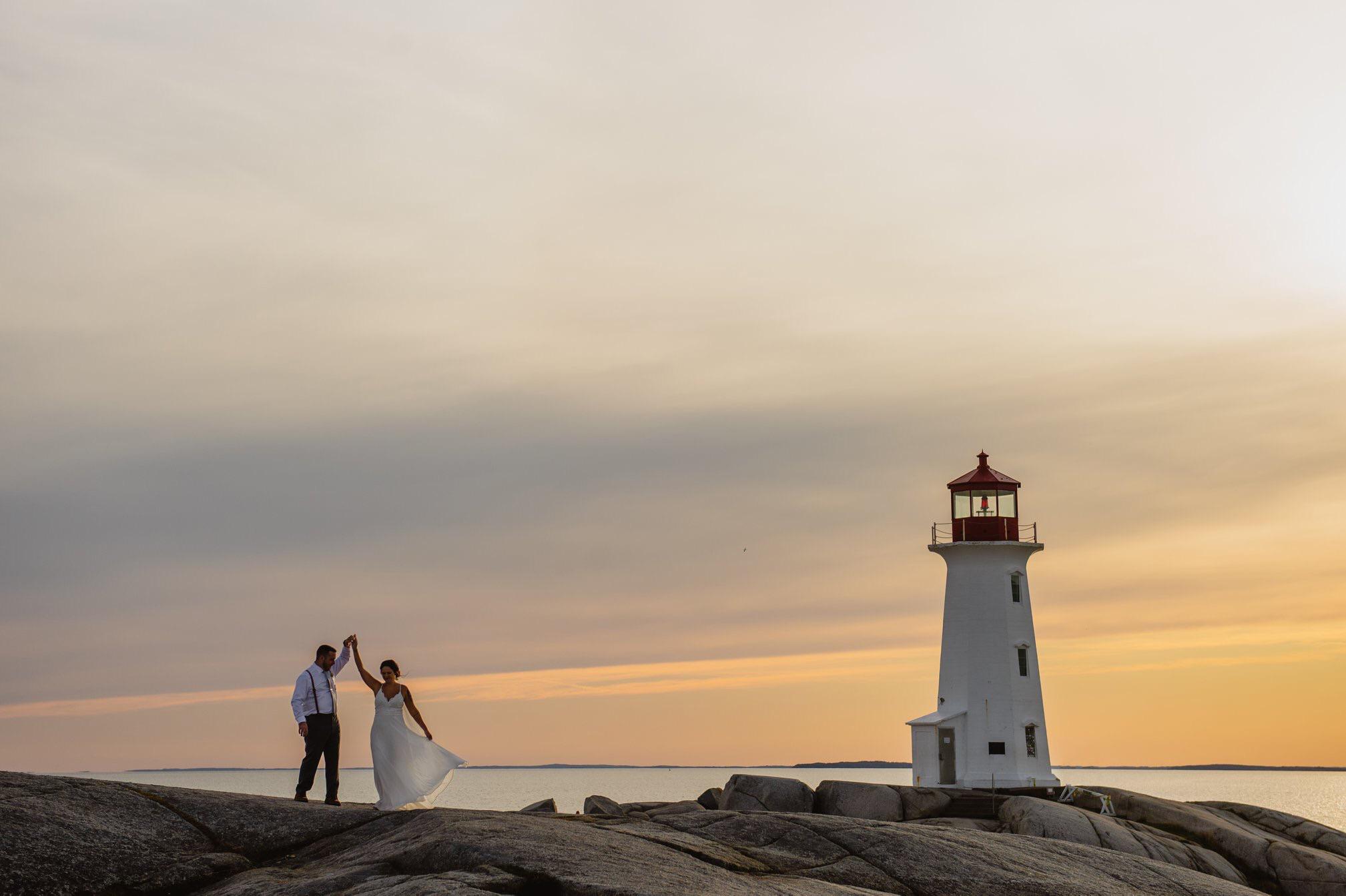 We Got married In Nova Scotia Canada. This is Peggy’s Cove. r/wedding