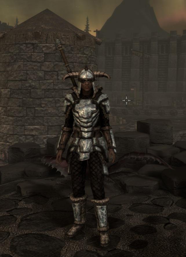 I made a full set of heavy Stalhrim armor and Warhammer on my first