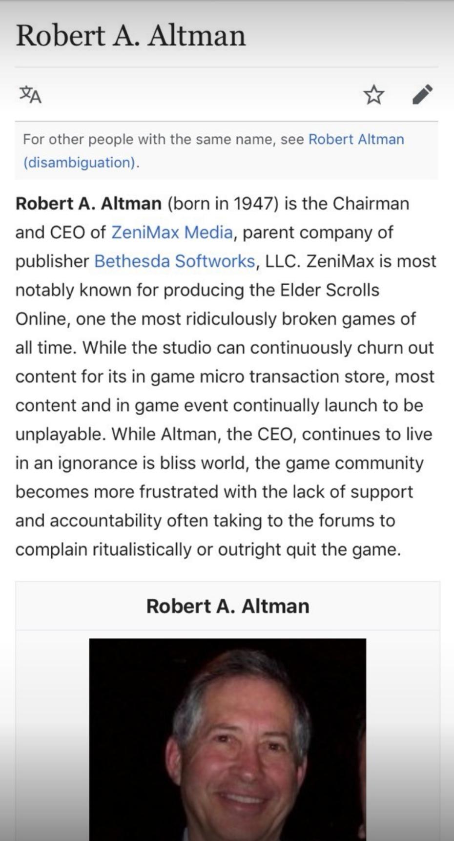 Frustration from the Elder Scrolls Online community spills over onto