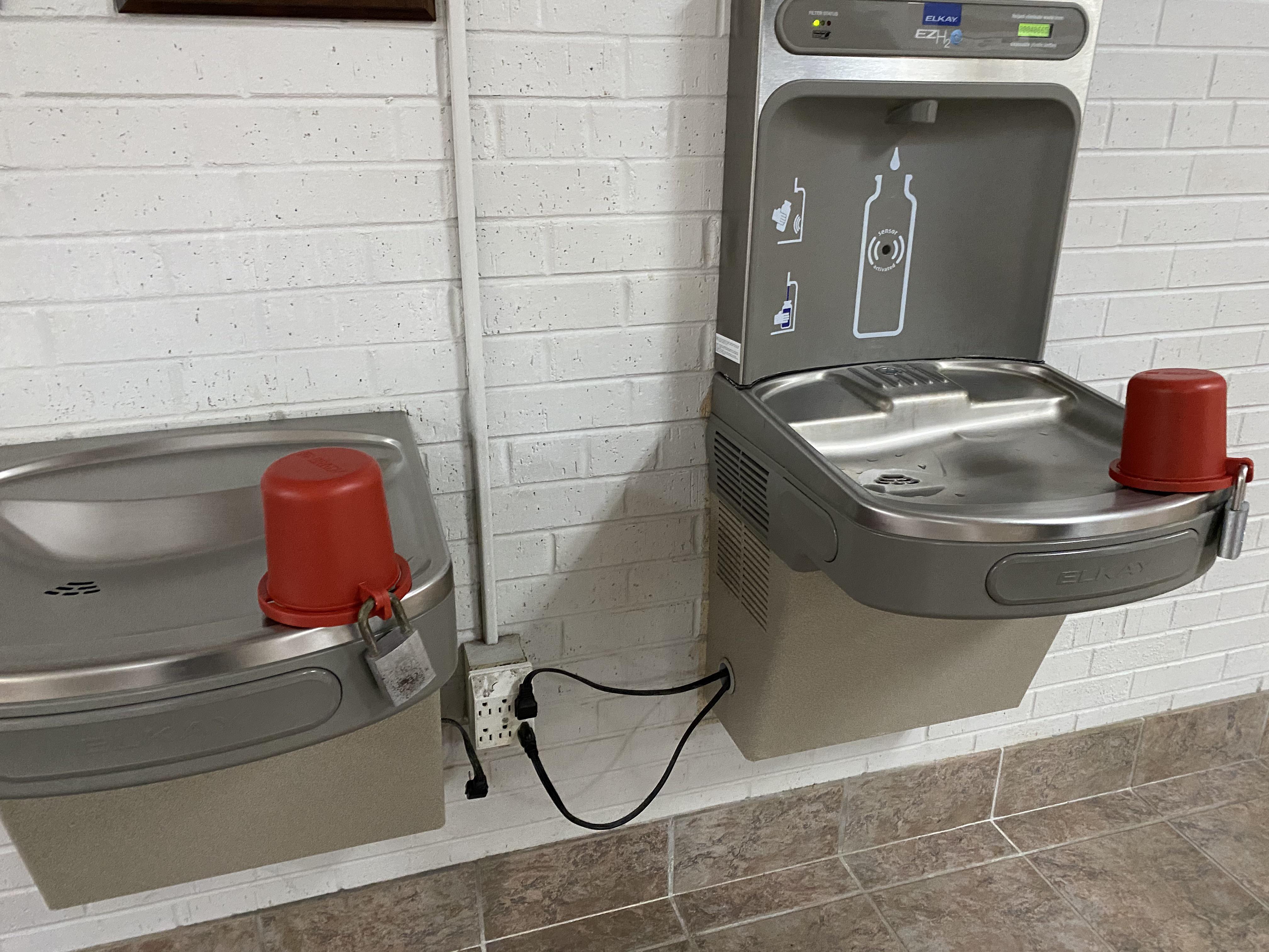 School limiting water fountain use with locks r/specializedtools