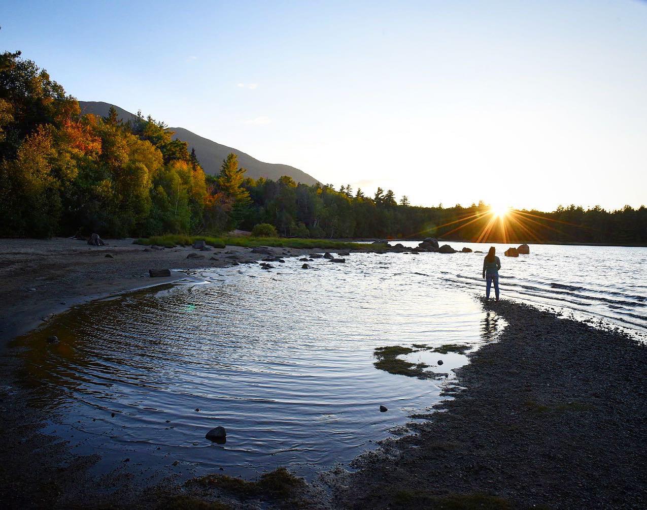 Tasty sunset on Flagstaff Lake in Bigelow Preserve r/Maine