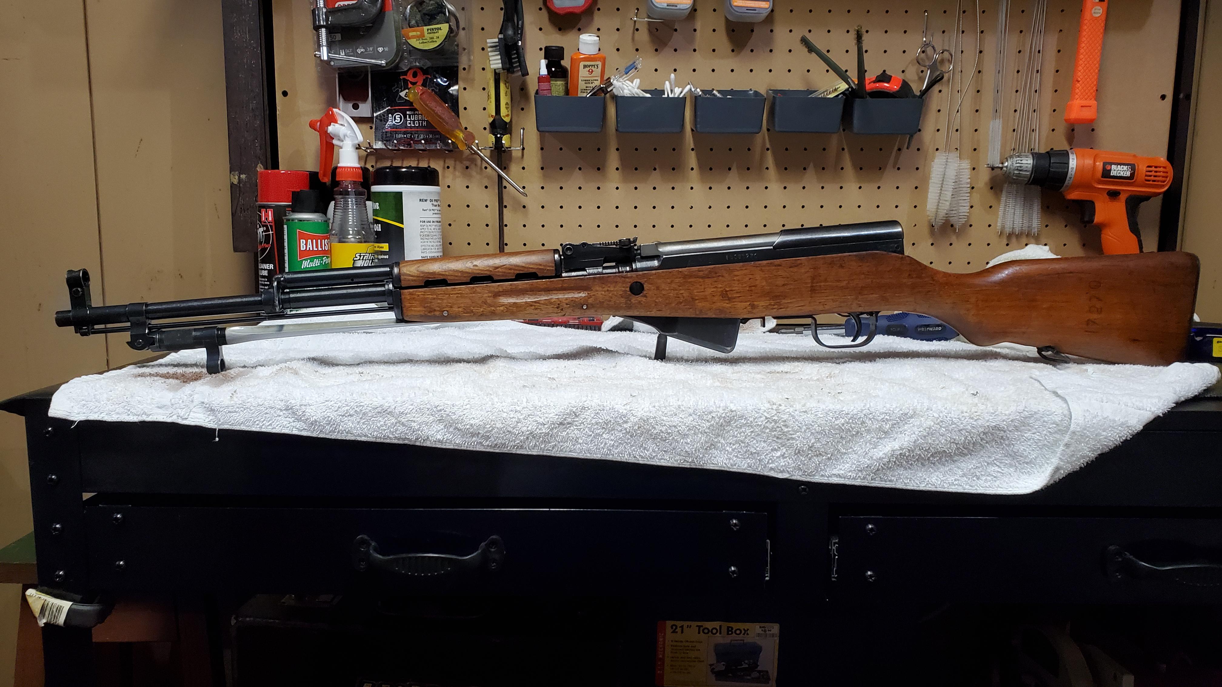 1st sks...from sportsman's pretty decent shape all matching numbers r/SKS