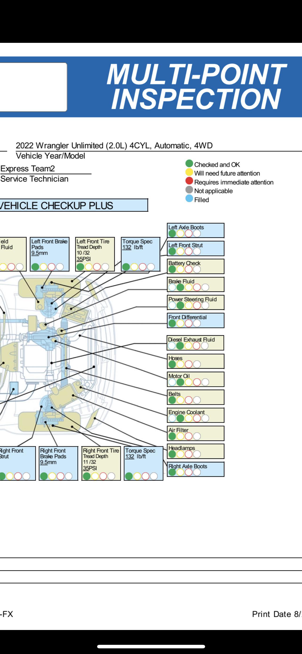 Dealer inspection says the Diesel Exhaust Fluid in my 2.0 JLUR was