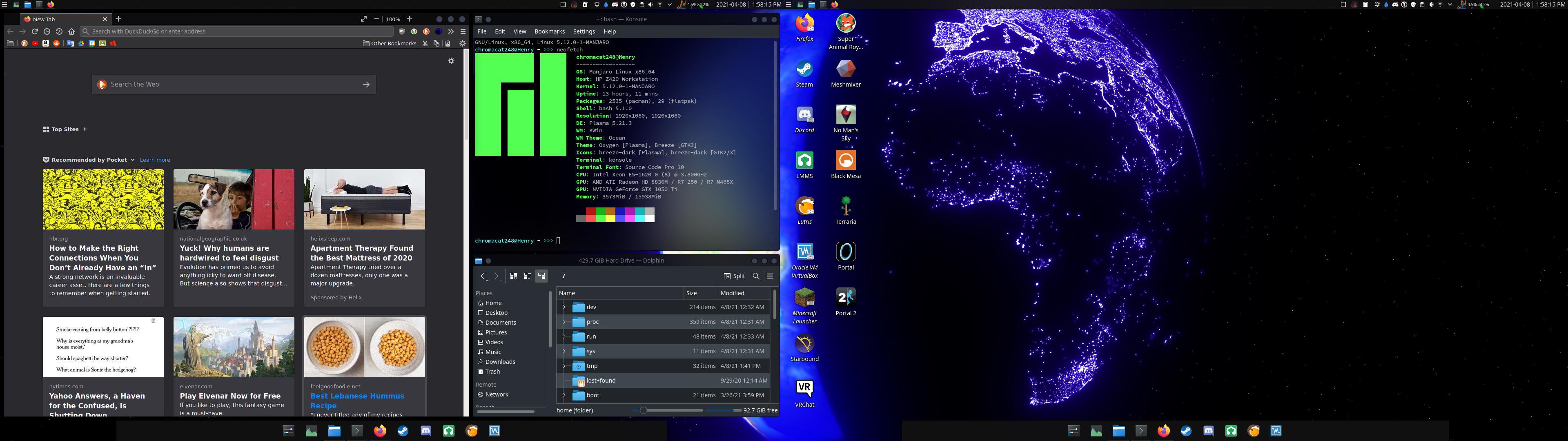Mac OS imitation + window tiling r/desktops