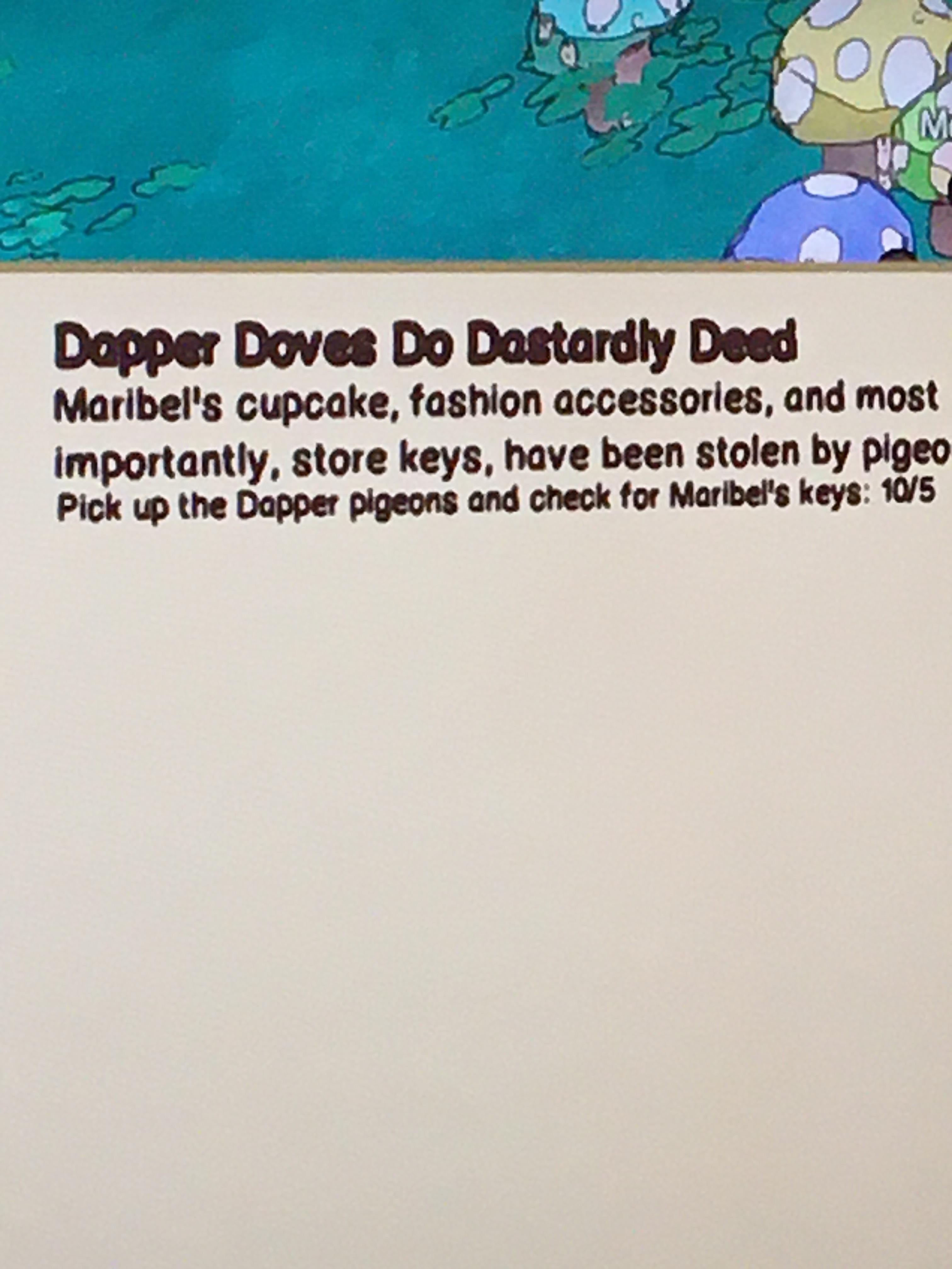 I’ve had this quest for about a week now and I still haven’t found the pigeon with her keys can