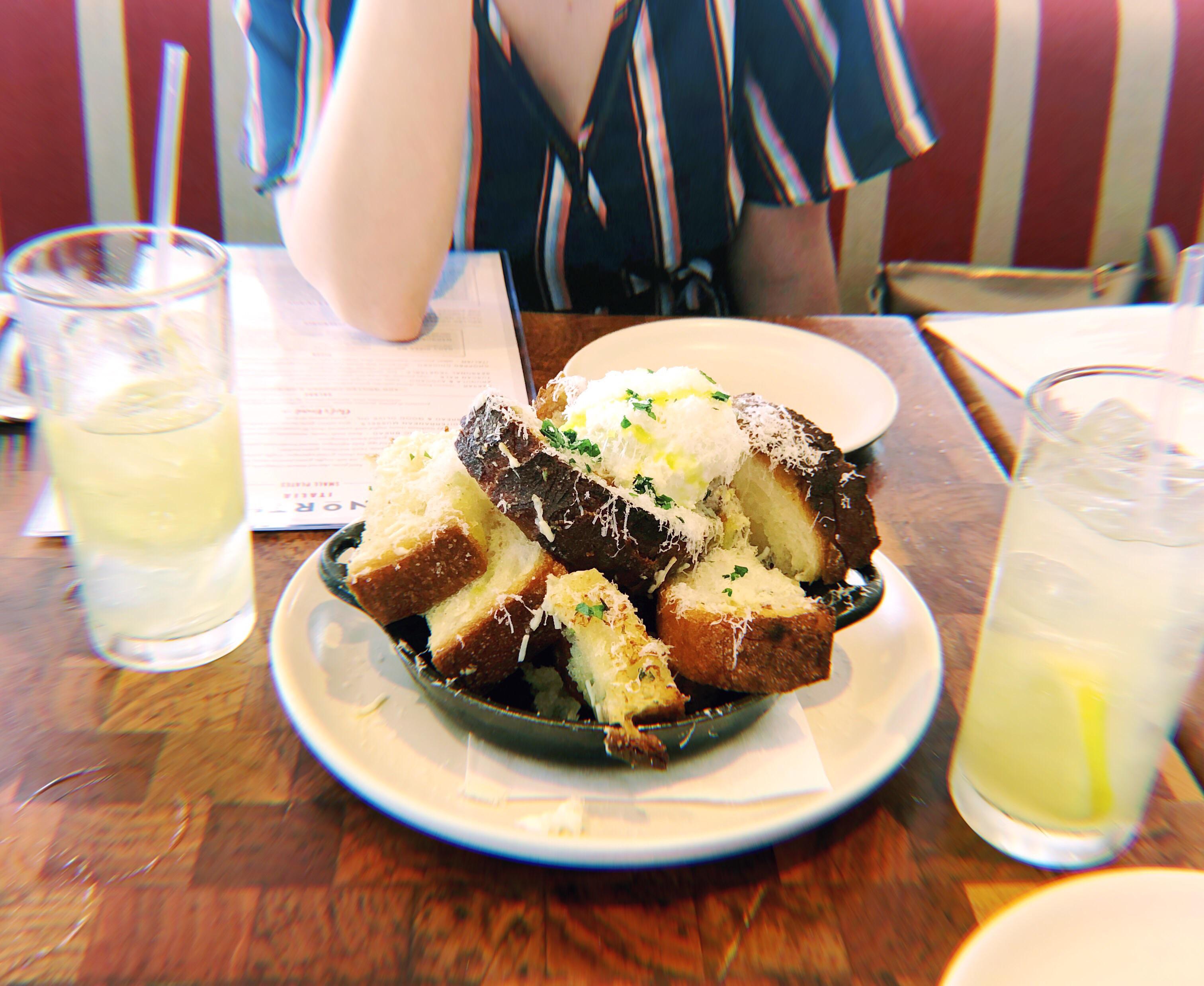 [I ate] truffle garlic bread topped with ricotta r/food