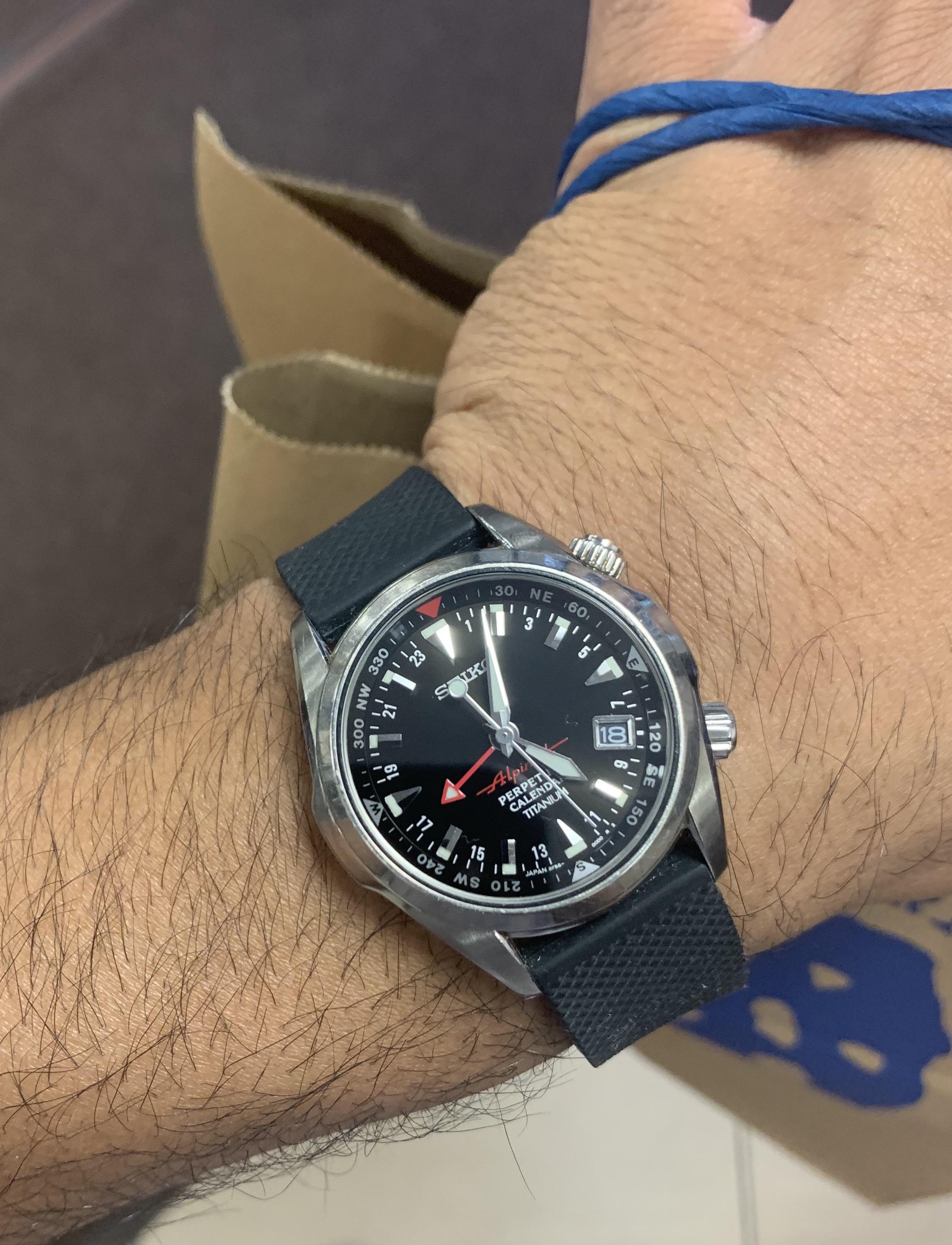 [WTS] Seiko Alpinist Black Dial GMT SBCJ019 650 r/Watchexchange