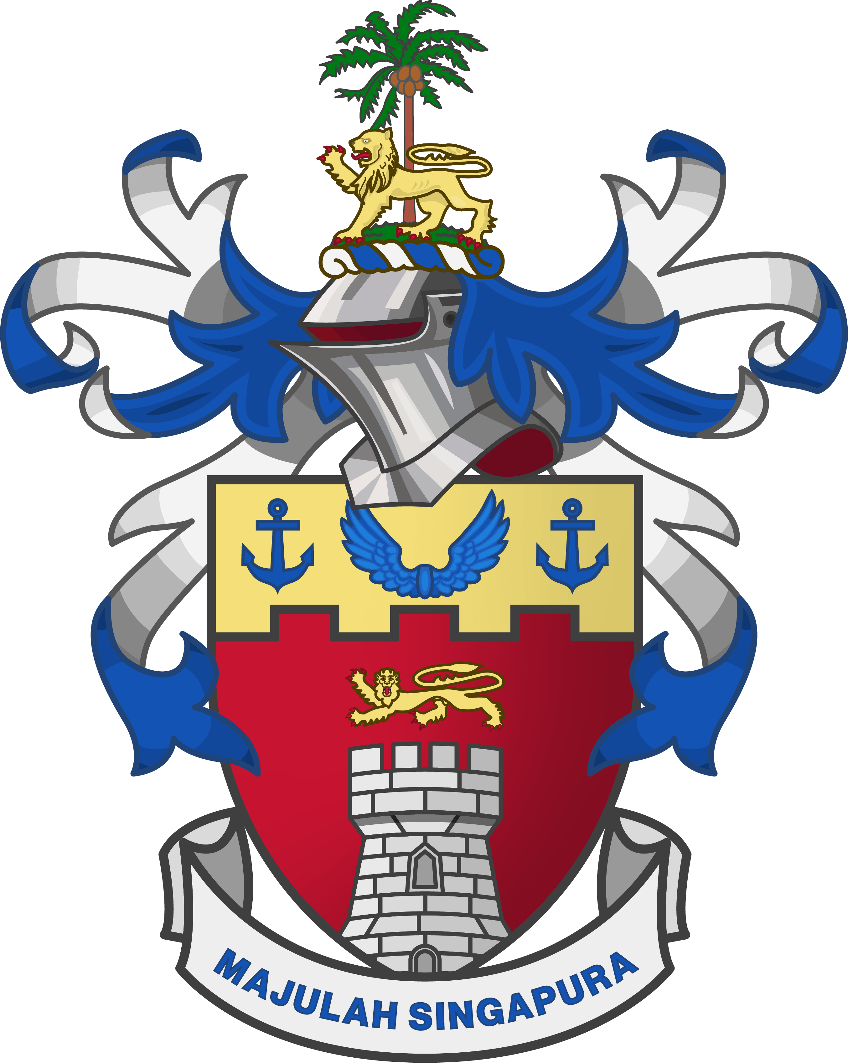 Coat of arms of the City of Singapore (1948/19511959) r/heraldry