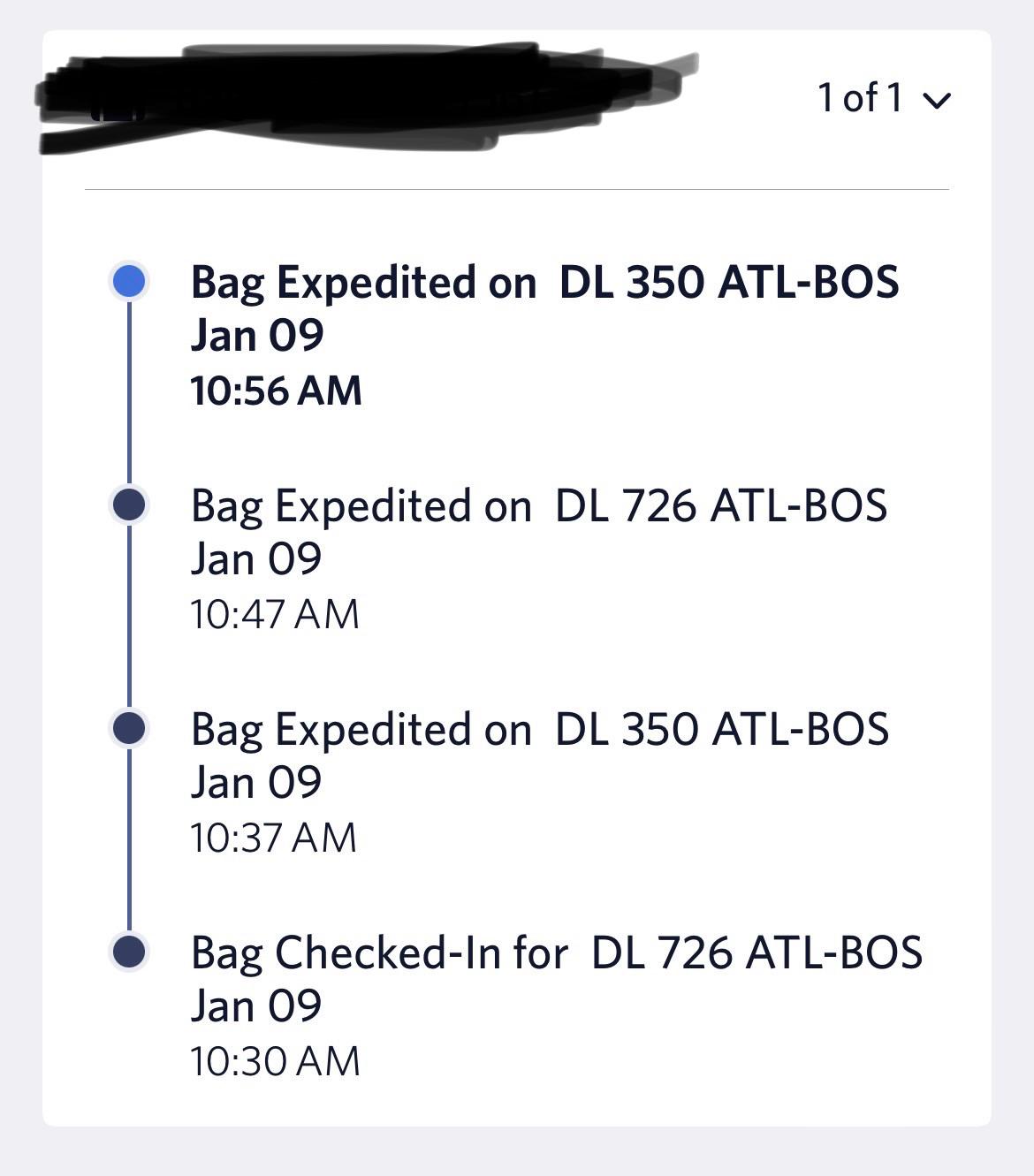 Bag has been expedited but on a sooner flight than mine. Why would this