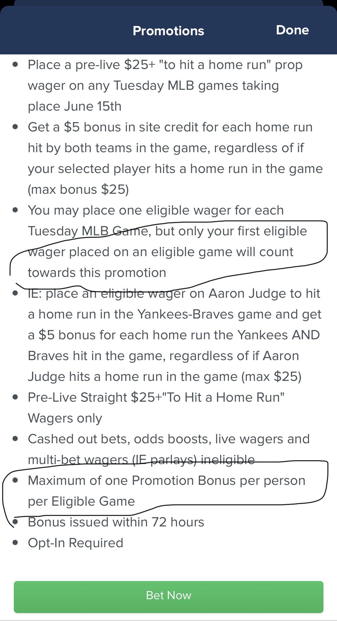 Fanduel dinger Tuesday promo The rules sound contradicting. Can I get
