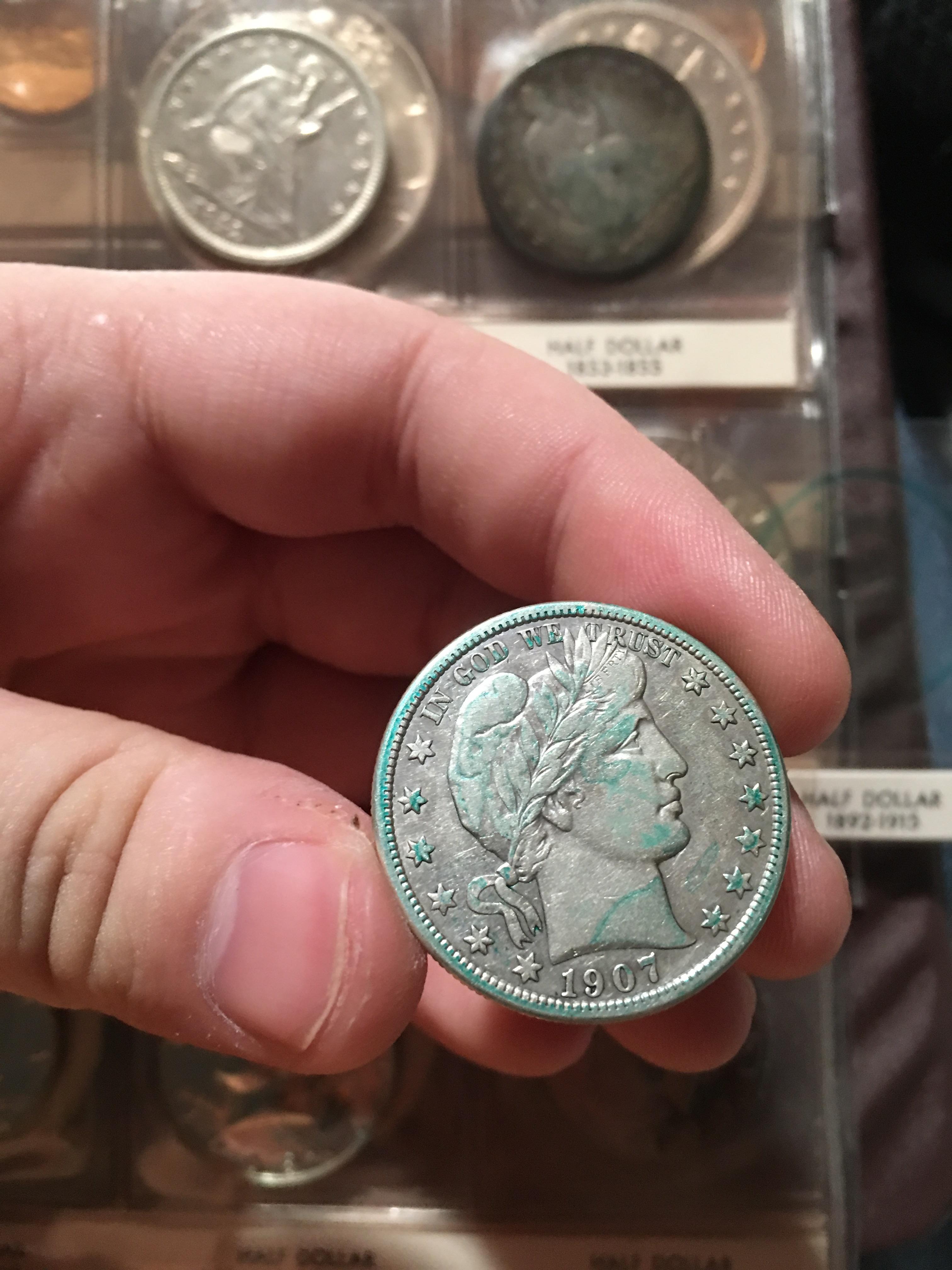 This is why you don’t store coins in pvc plastic any on