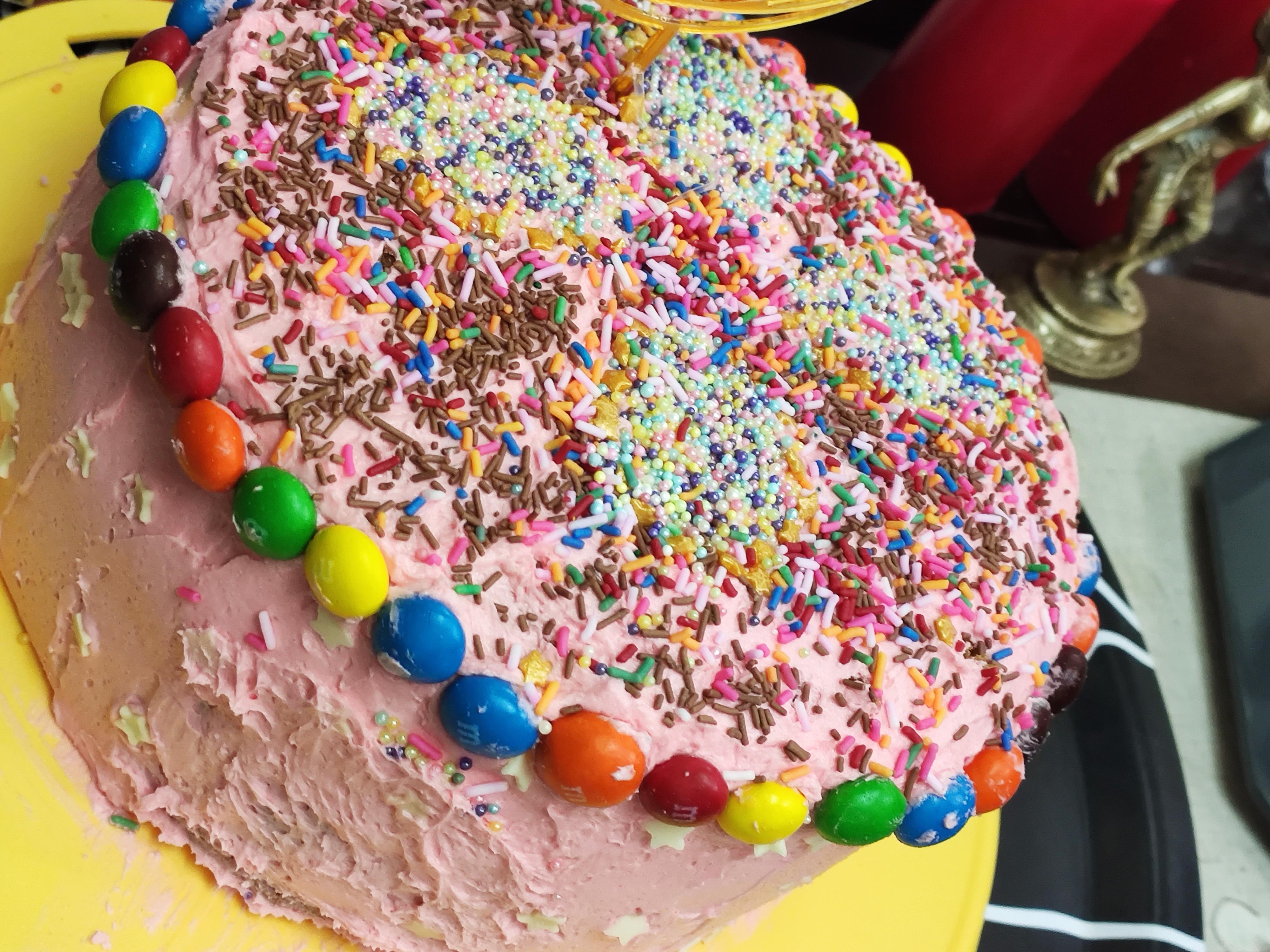 [Homemade] Hundreds and Thousands Cake r/food