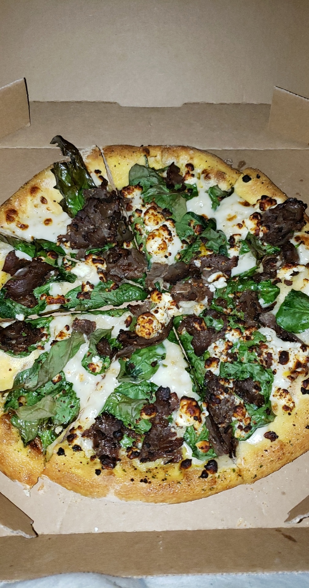 Alfredo, Philly Cheesesteak, Feta Cheese, and Spinach. r/TheHighChef