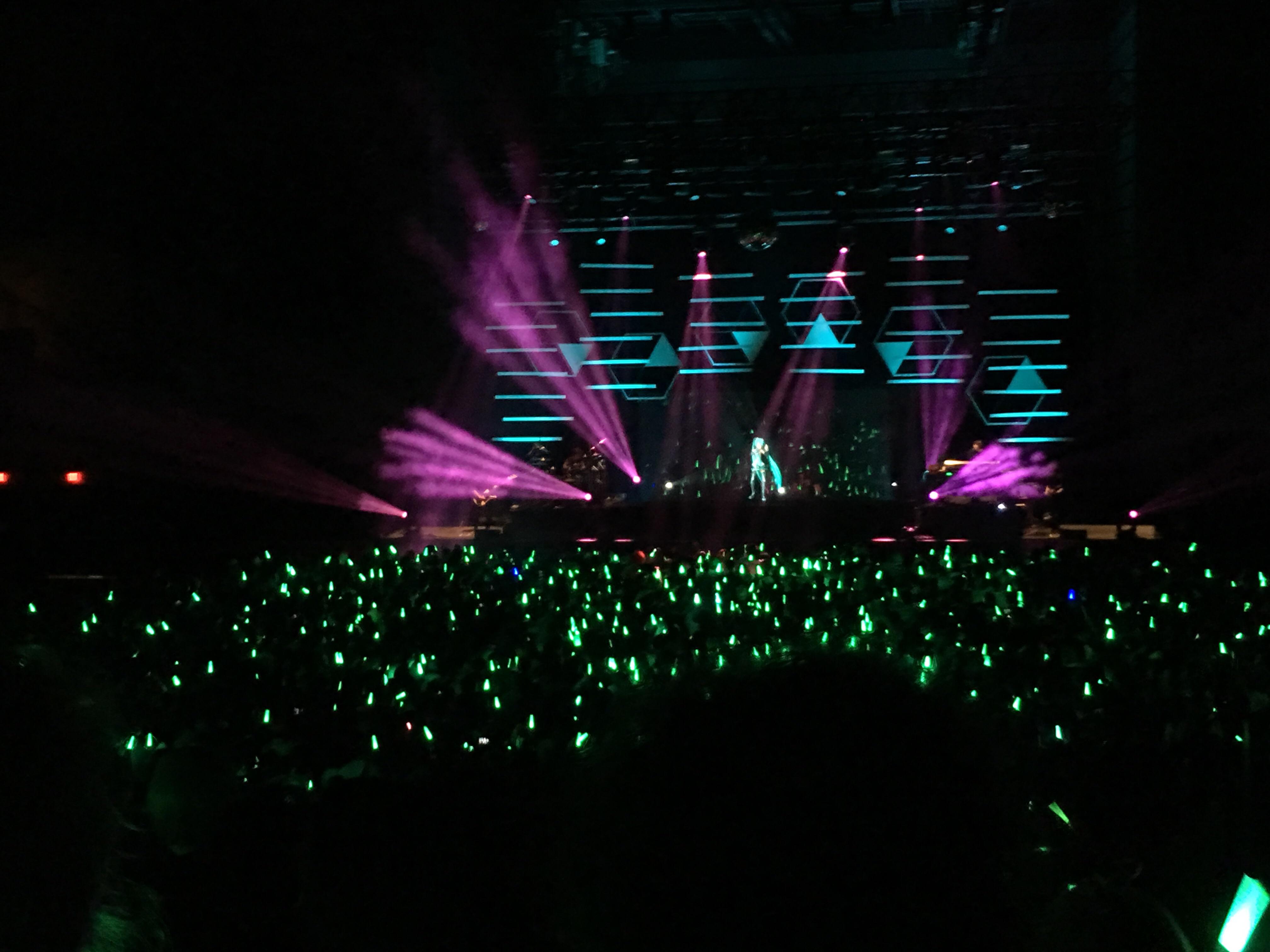 My first Miku Hatsune concert! It was awesome, and everyone was so nice