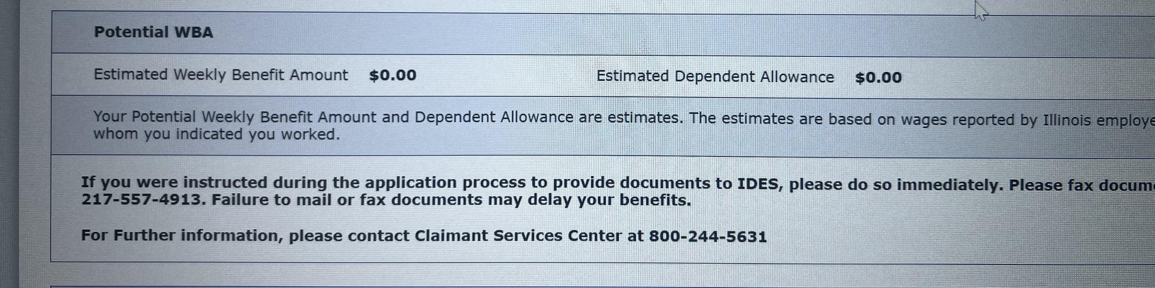 Does this mean im ineligible for unemployment benefits because my