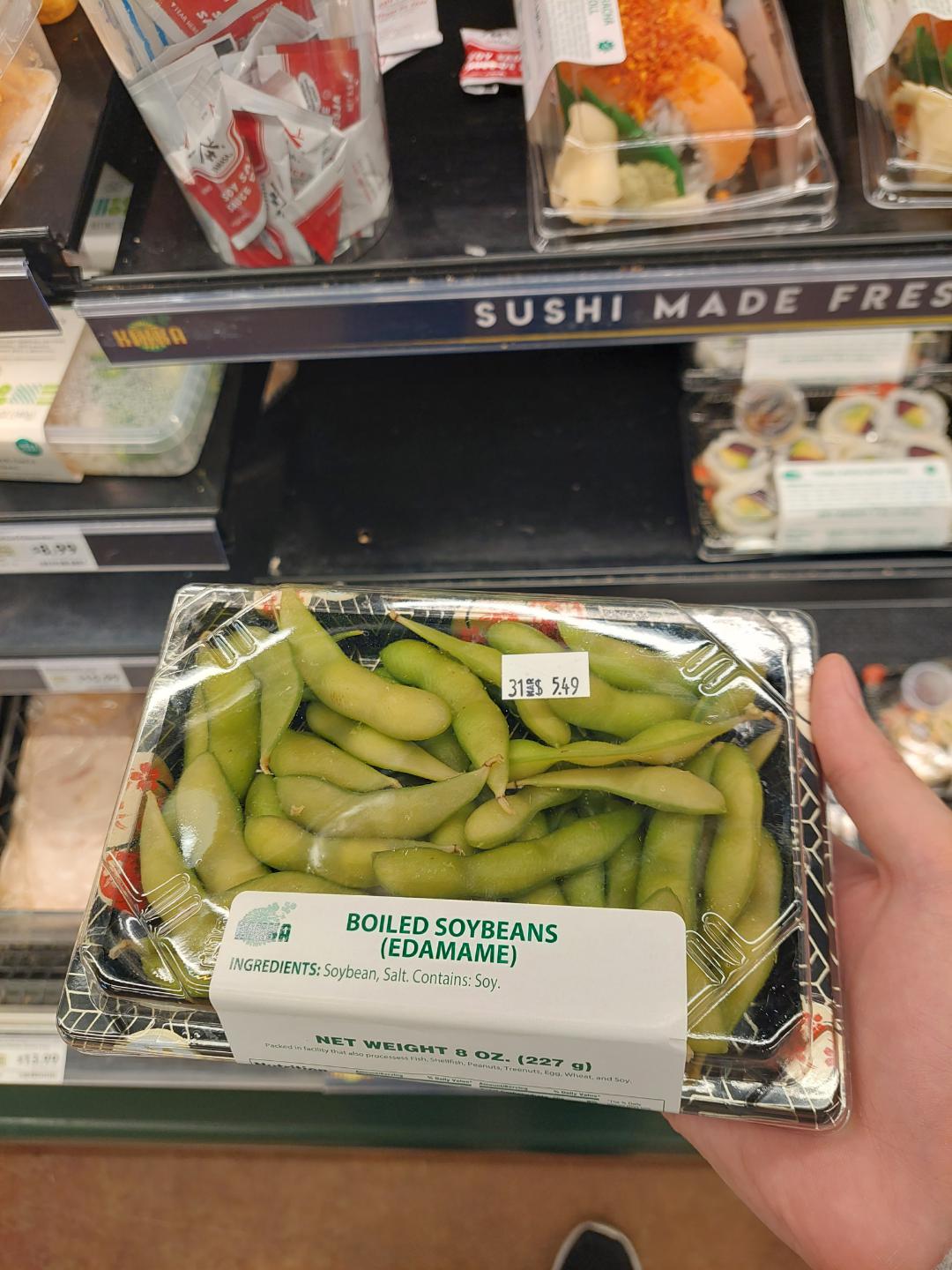 Boiled edamame for 5.49 at whole foods r/shittyfoodporn