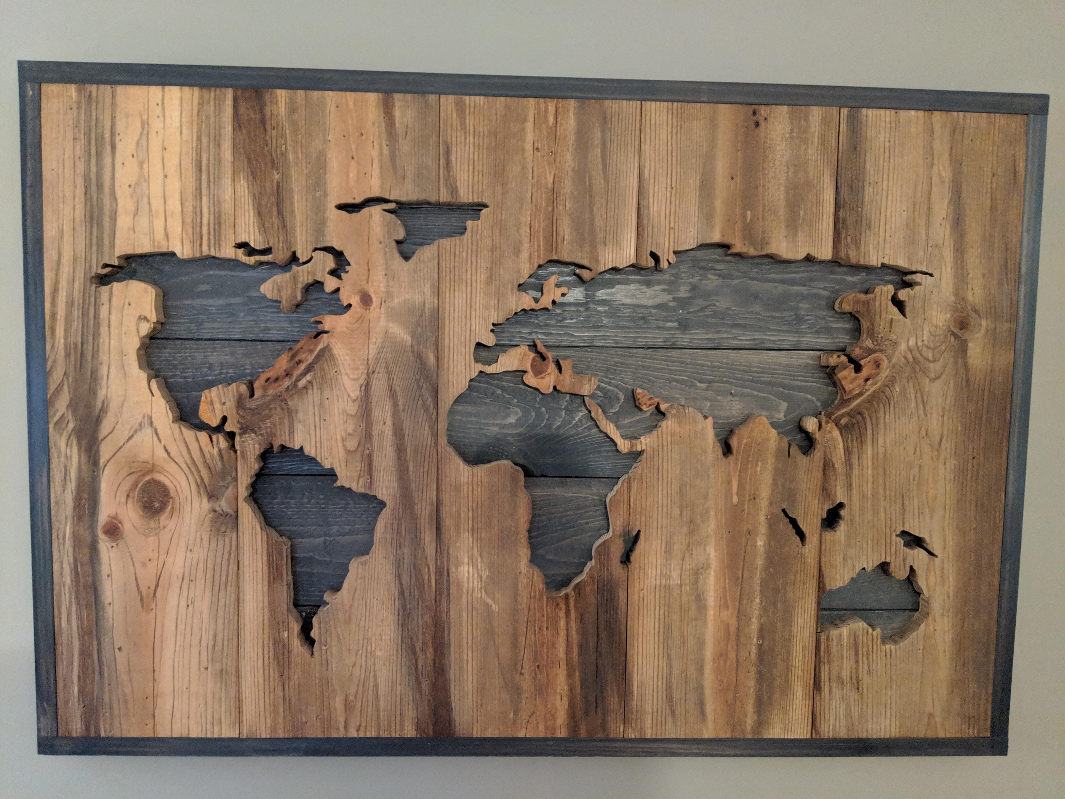 Art in my friend's wall made by a local artist...who apparently doesn't