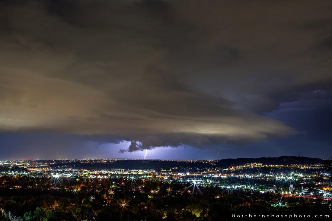 Some interesting structure on tonight's storms in Colorado Springs! Was