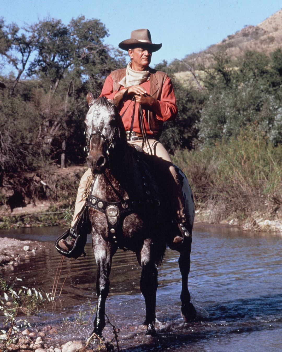 John Wayne rides a beautiful Appaloosa named Zip Cochise in El Dorado