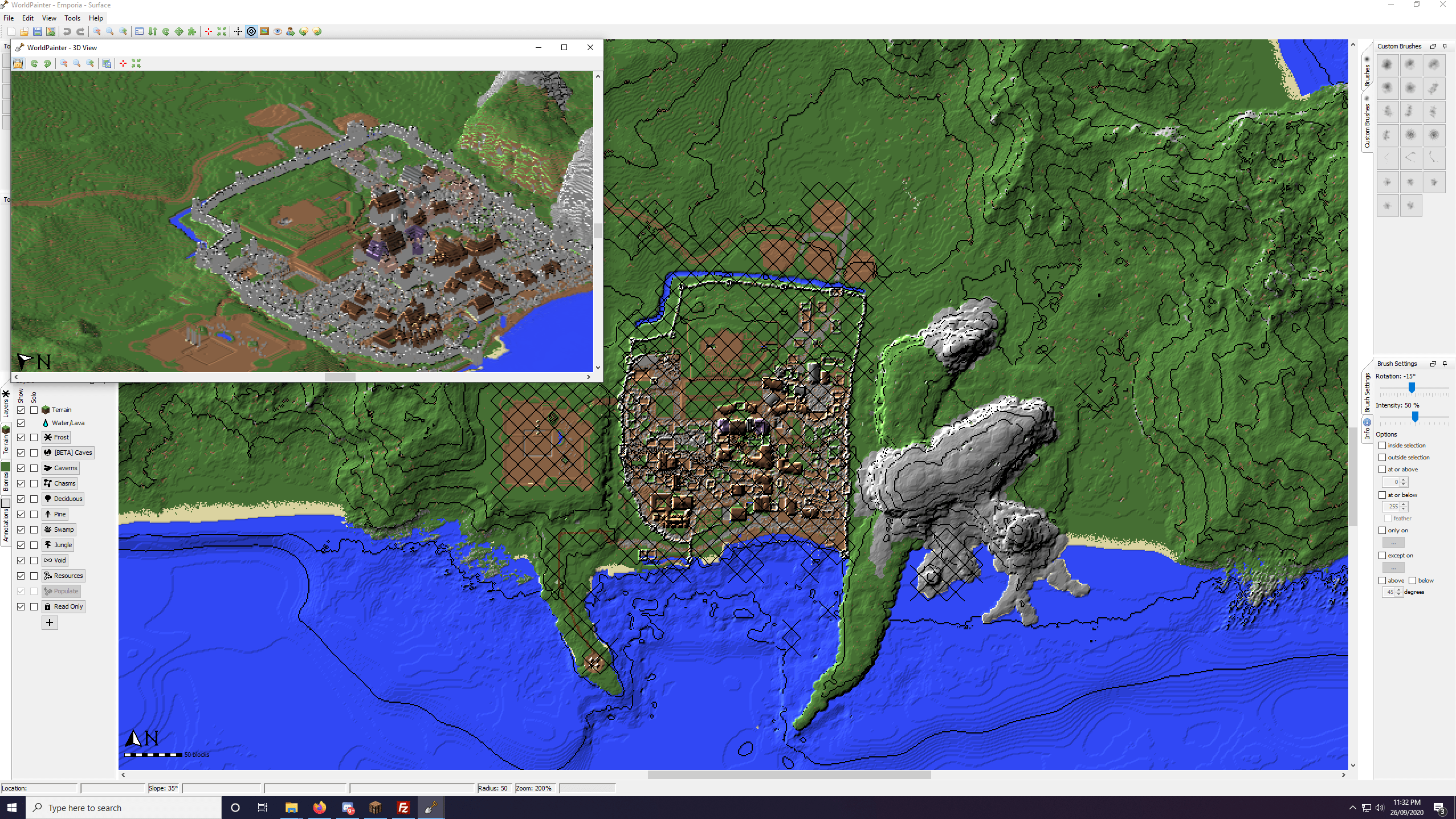 I am putting my world in to WorldPainter for the first time in a while