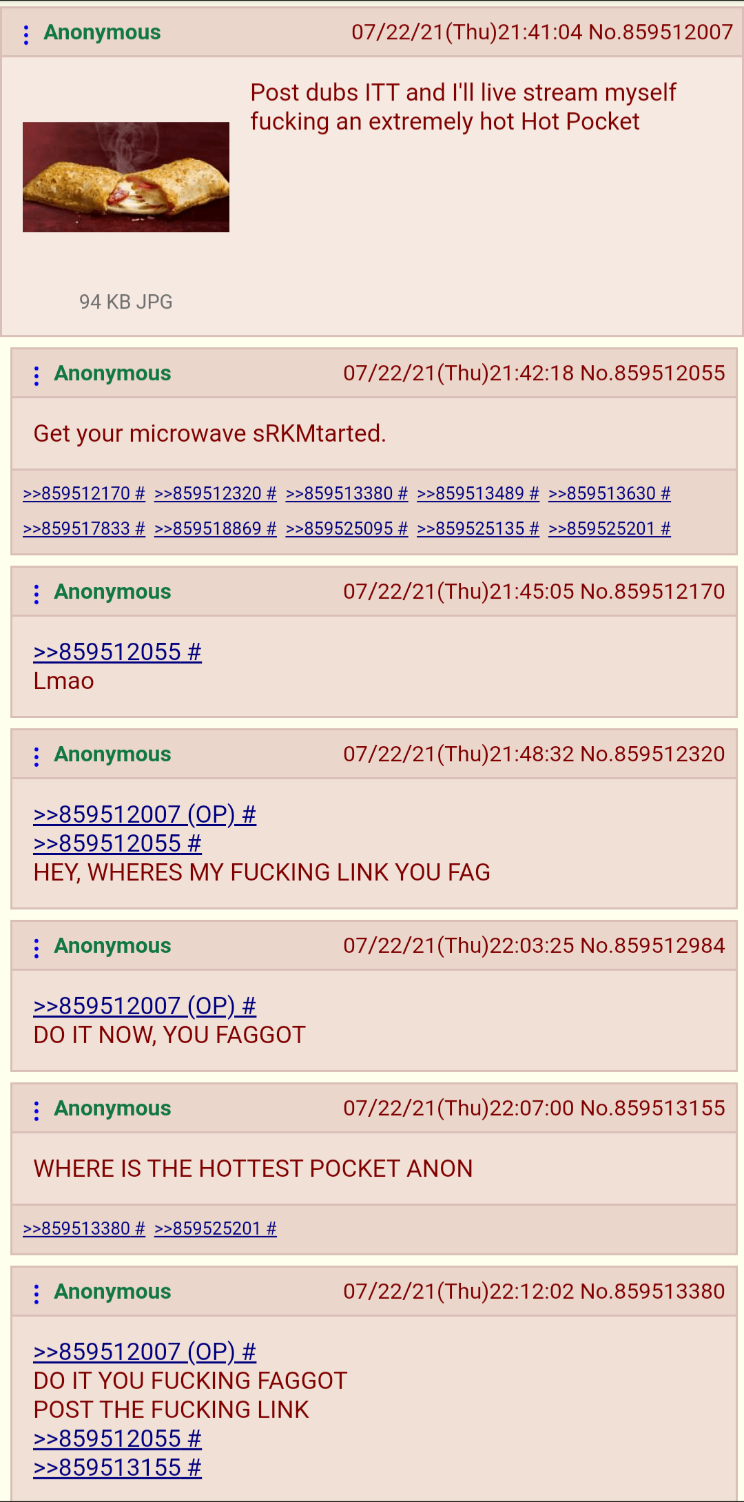 Delicious hot pockets undelivered r/4chan