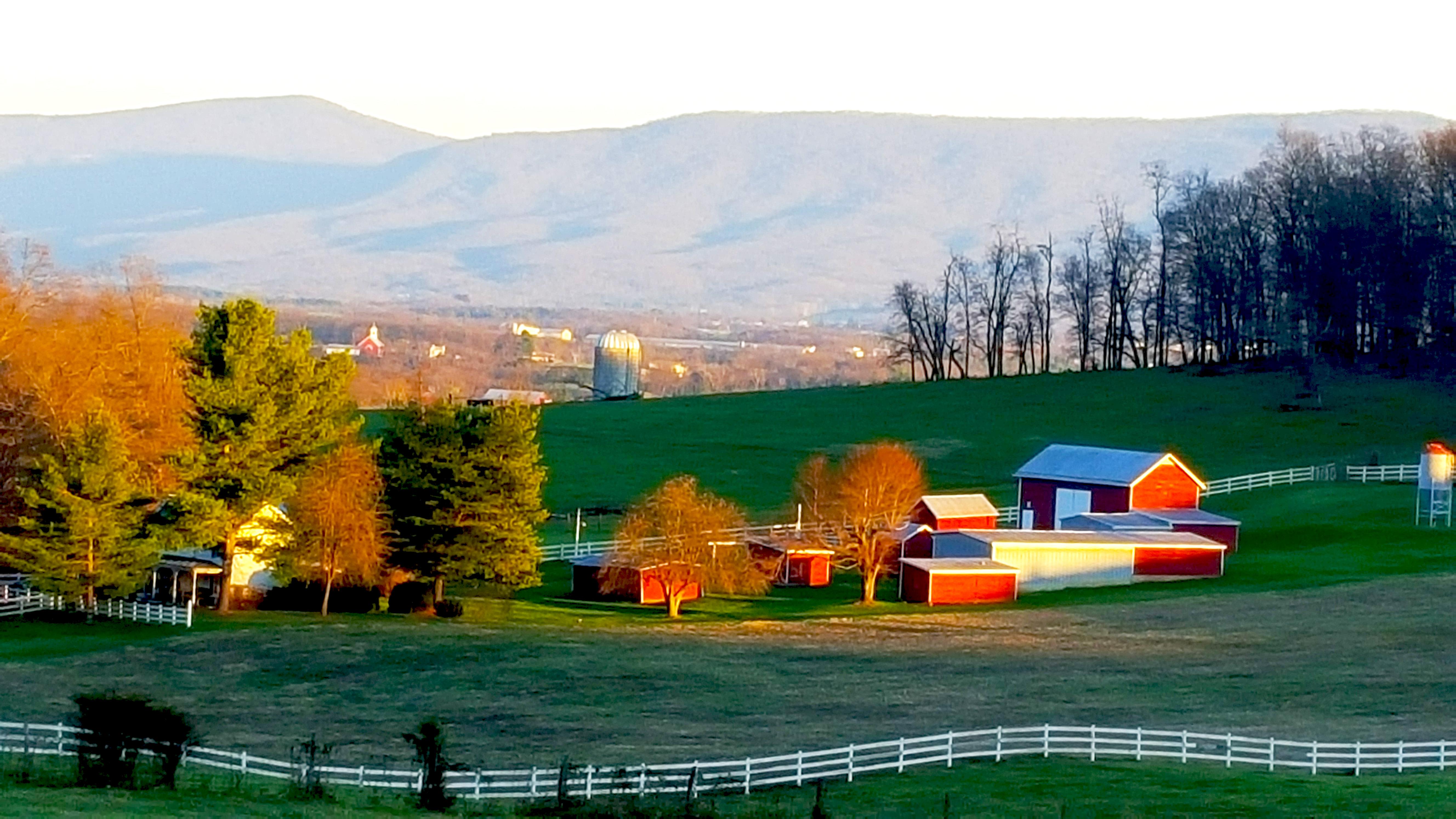 Farm near my house in EdinburgTaken in 2015. r/Virginia