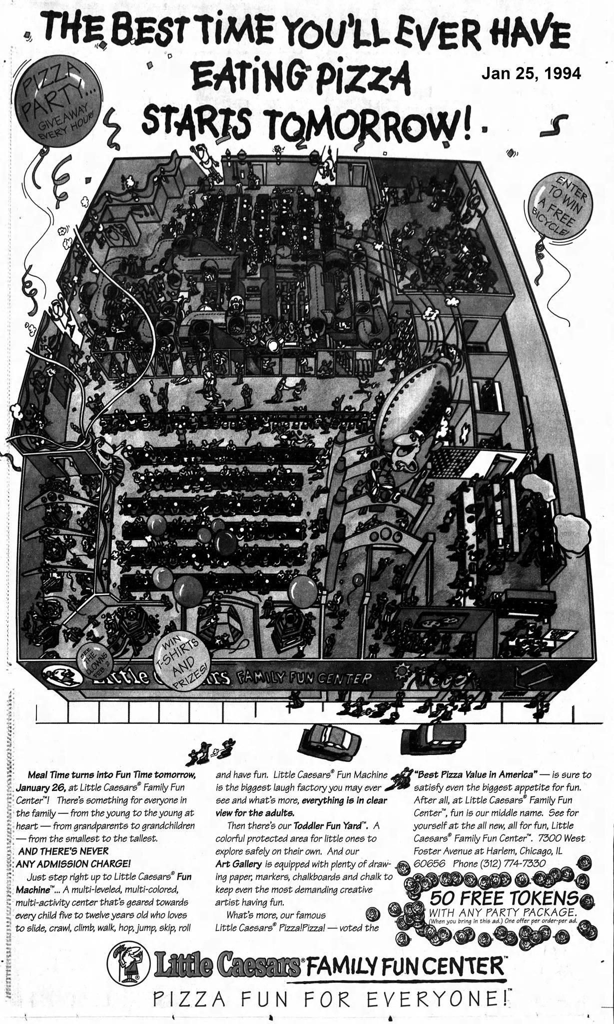 Little Caesar's Family Fun Center Jan 25, 1994 (Chicago Tribune) r