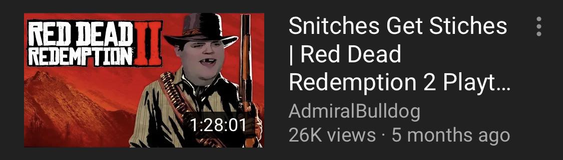 Sadge. How much for you to finish the game sir? AdmiralBulldog