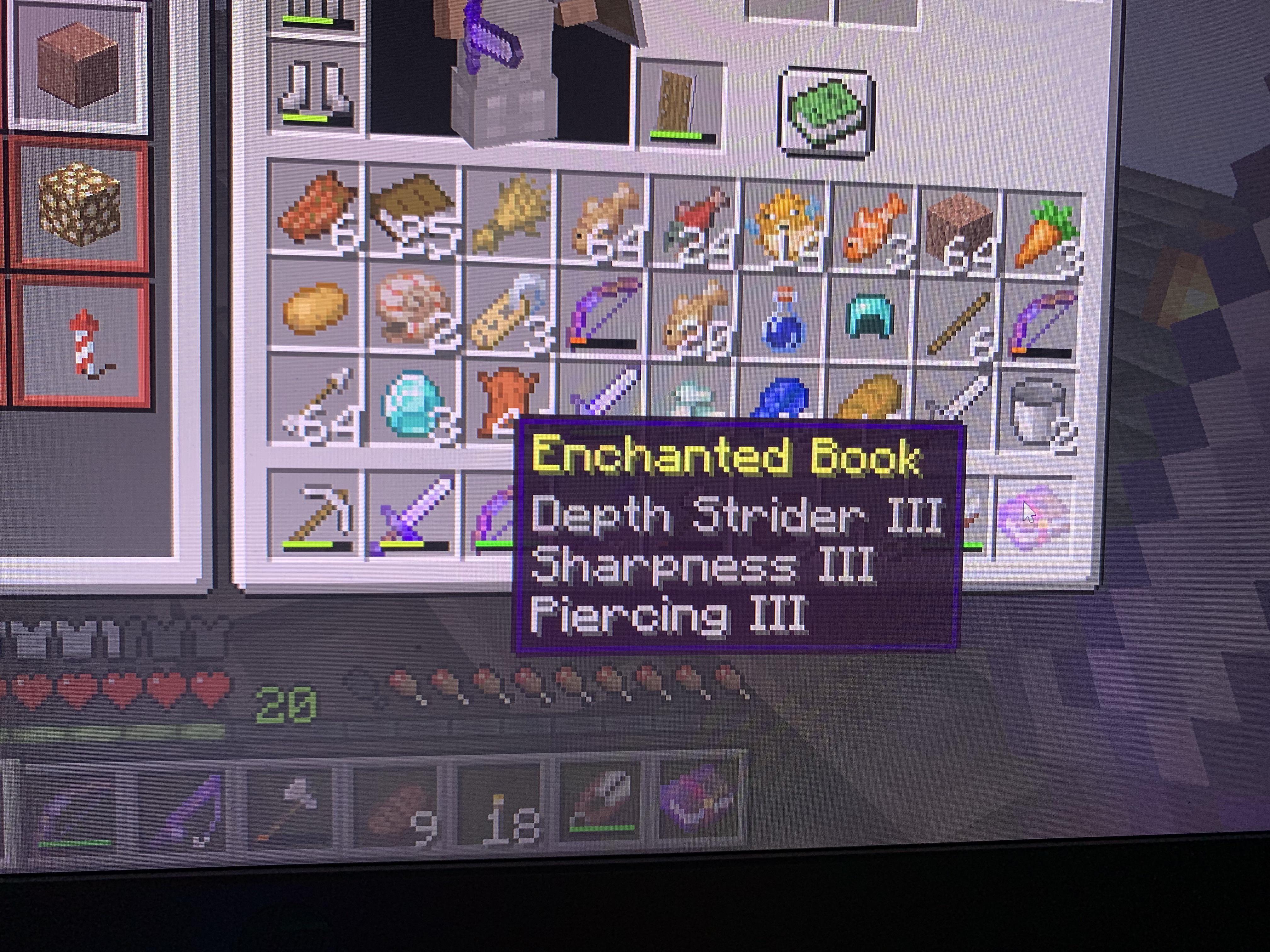 I have an enchanted book with 3 enchantments for 3 different slot from
