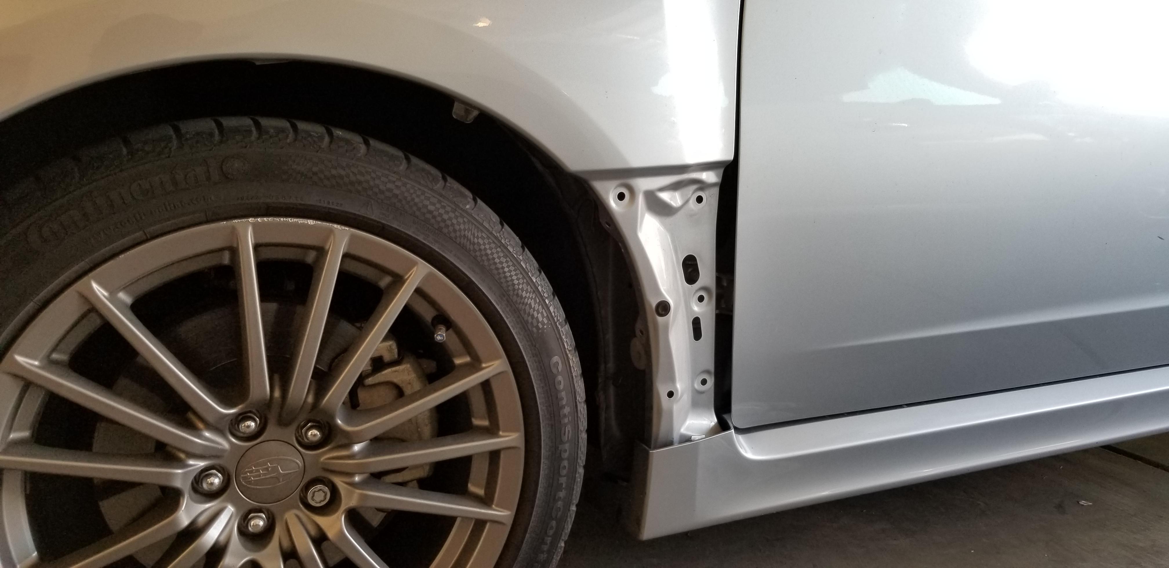 Today my fender liner and side trim(dont know the specific name for it