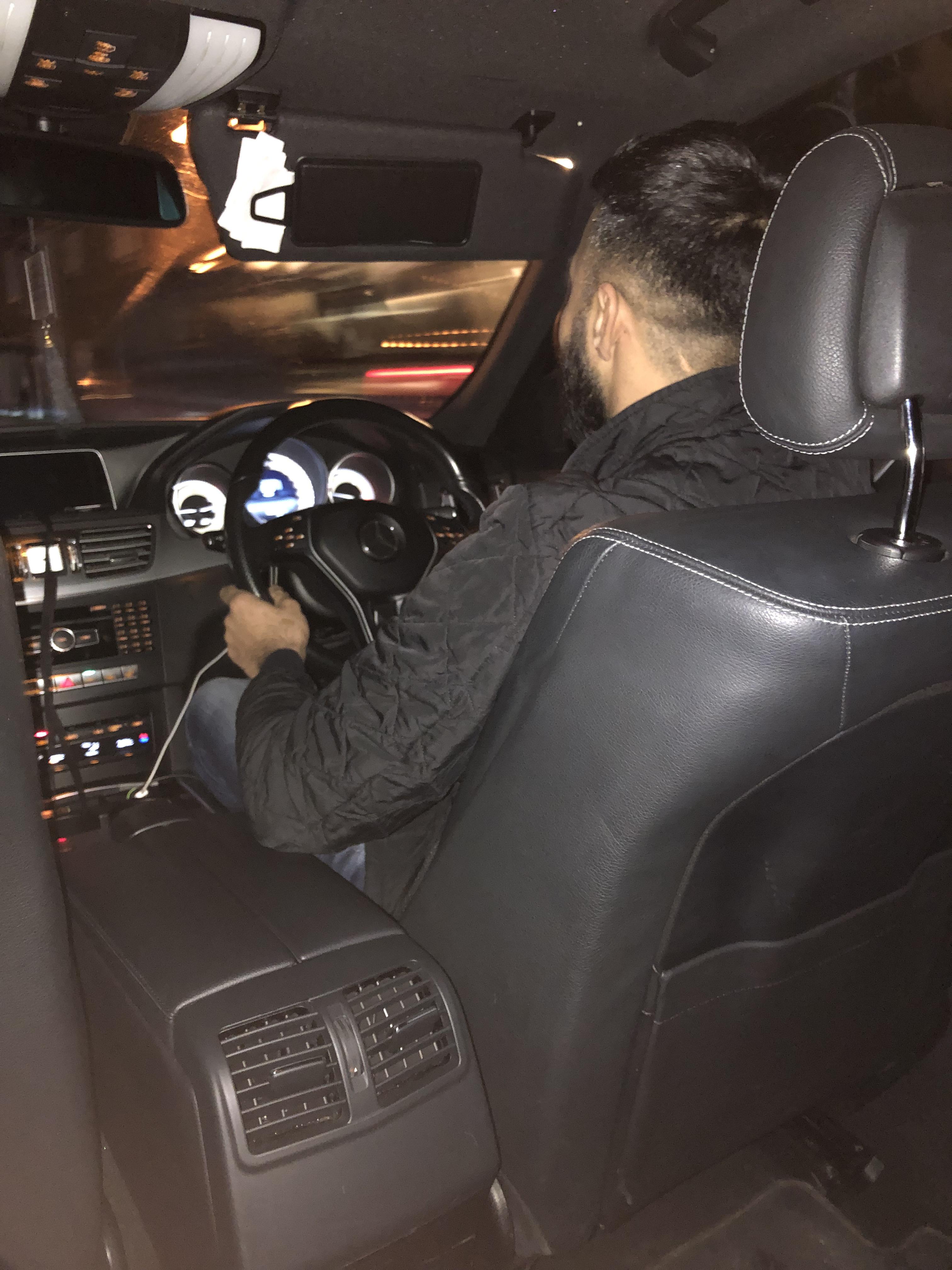 This amazing Uber driver and his passenger. Saw me slip over in the